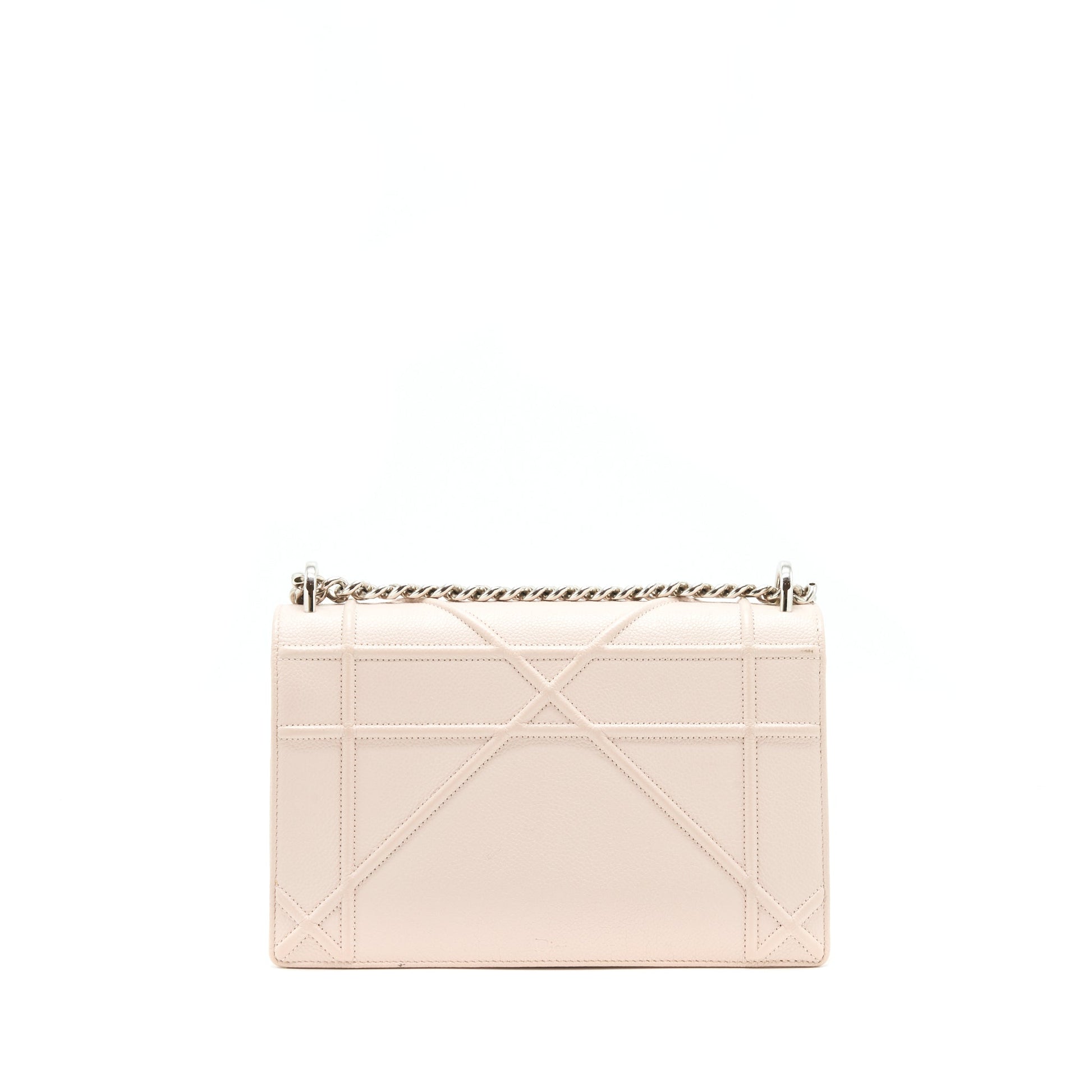 Dior ama Purse Grained Calfskin Light Handbag Pink Medium Travel Bag