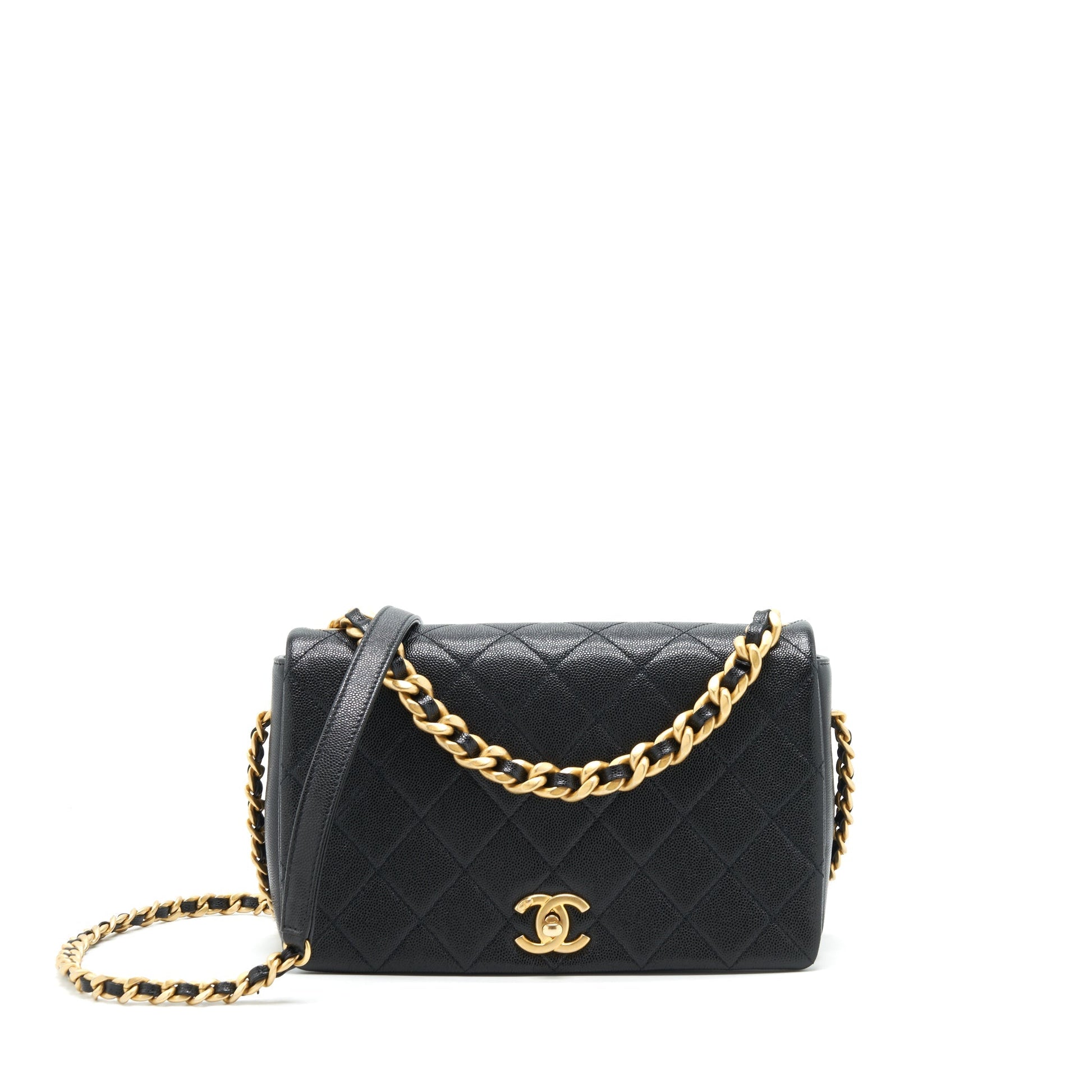 Chanel Seasonal Flap Caviar GHW Black Shoulder Bag