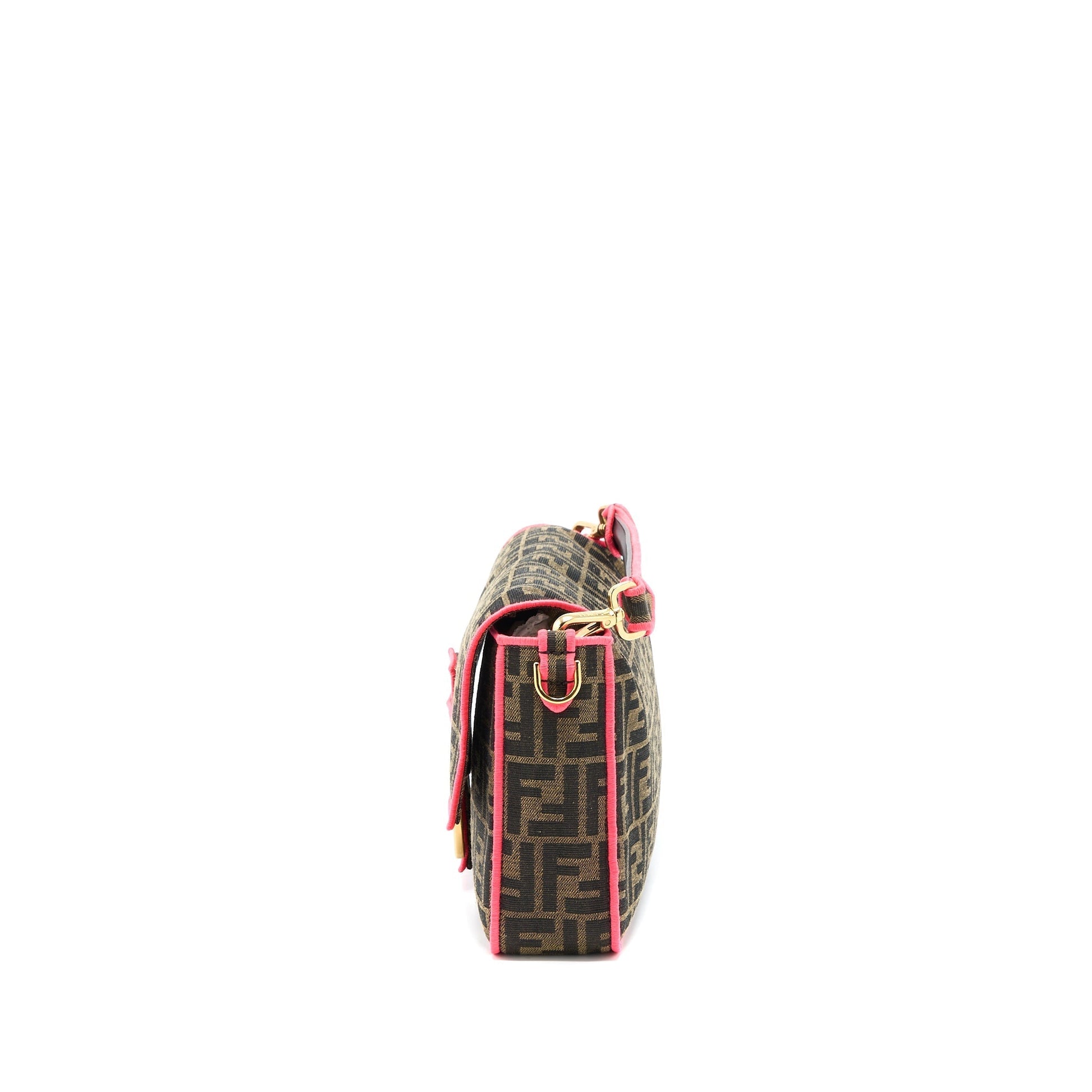Fendi Buguette Purse Jacquard Fabric Multicolour Mini Shoulder Bag
