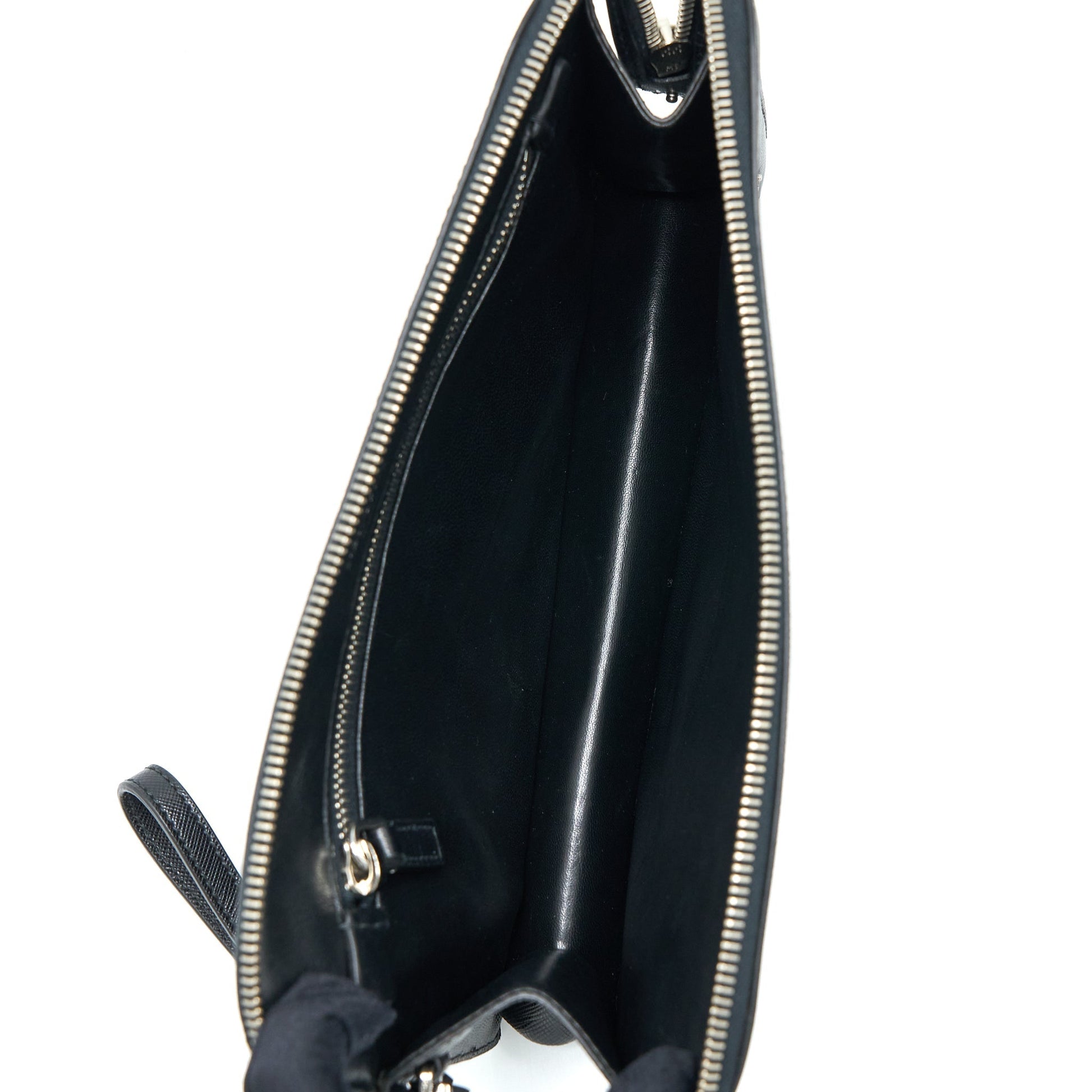 Prada MenâS Clutch Soffiano Handbag Black Clutch Bag