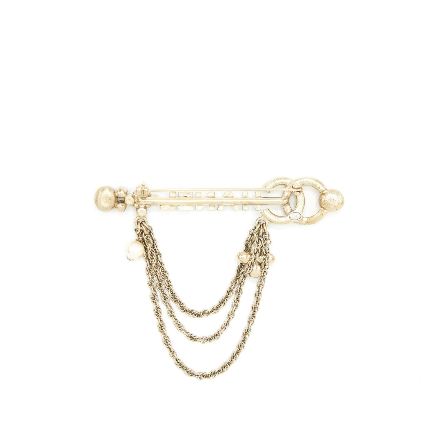 Chanel CC Letter Drop Brooch LGHW Handbag