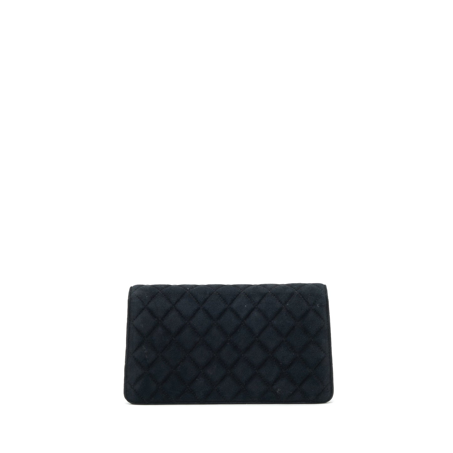 Chanel Quilted Velvet CC Logo Flap LGHW Black Shoulder Bag
