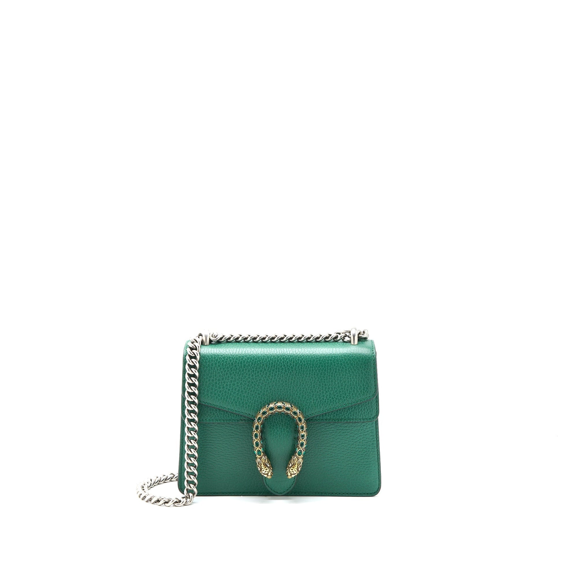 Gucci Dionysus Bag Calfskin Green Mini Travel Bag