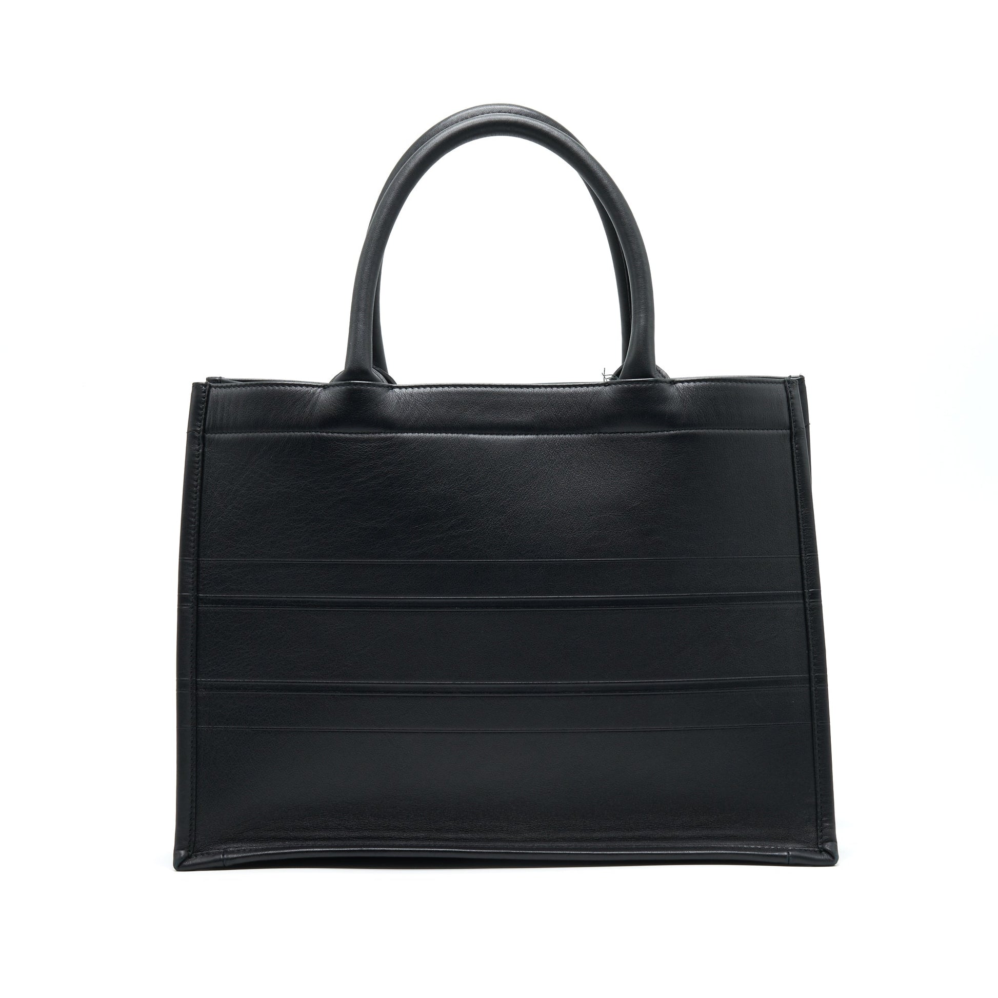 Dior Booktote Handbag Leather Black Tote Bag