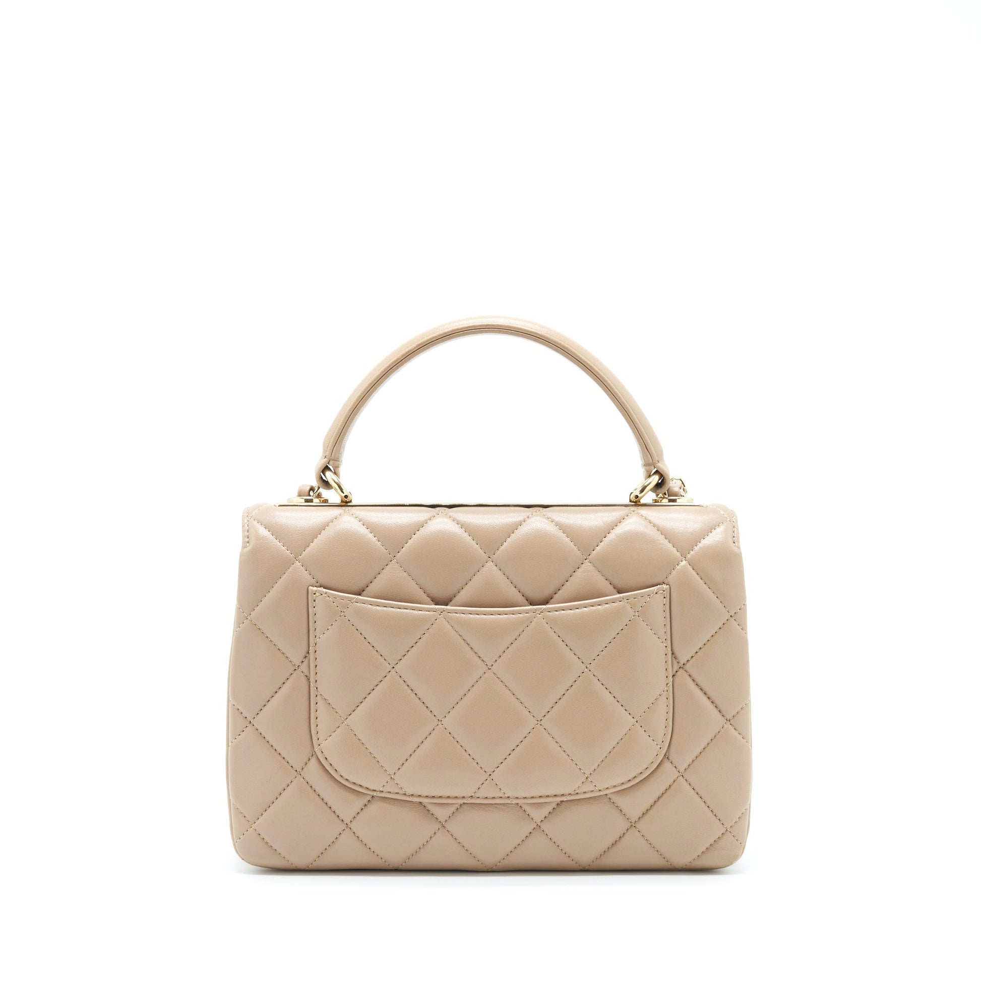 Chanel Trendy CC Flap Lambskin LGHW Beige Shoulder Bag