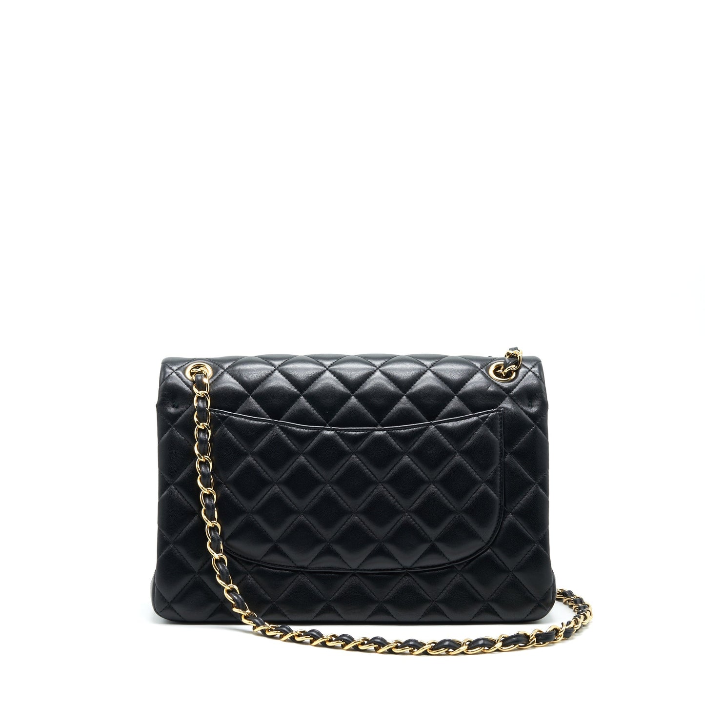 Chanel Jumbo Classic Double Flap Lambskin GHW Black Shoulder Bag