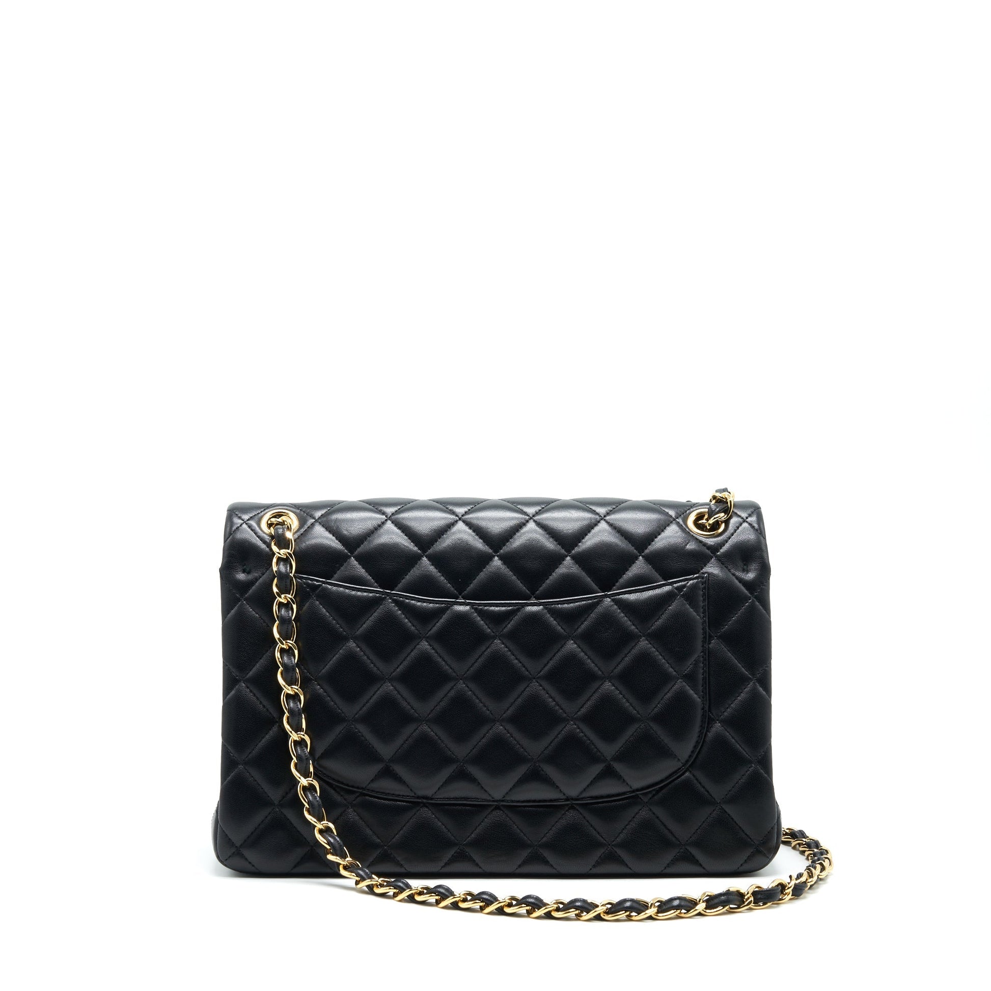 Chanel Jumbo Classic Double Flap Lambskin GHW Black Shoulder Bag