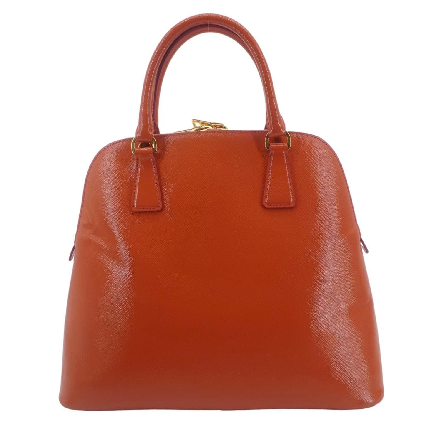 Prada Promenade Tall Crossbody Bag Leather Saffiano Orange