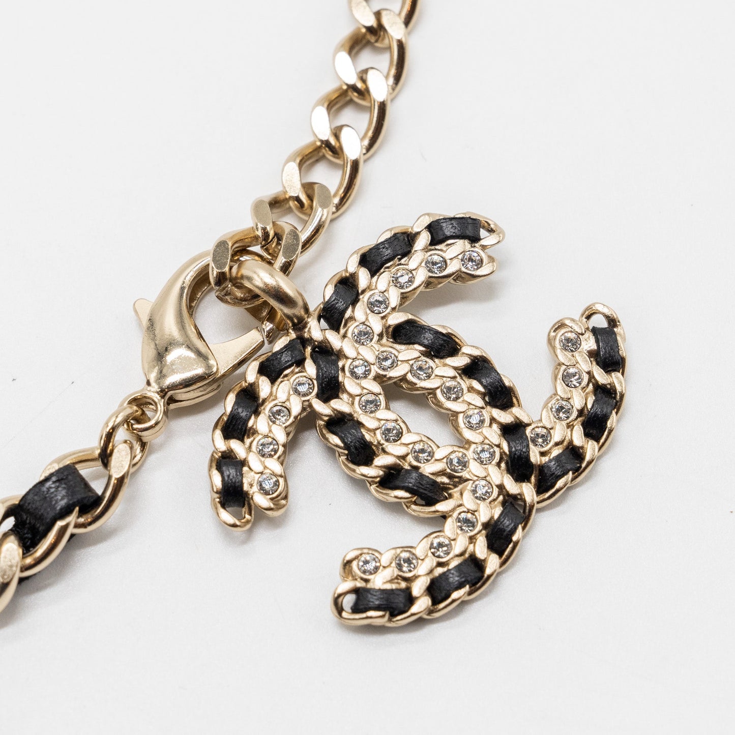 Chanel detailed CC logo belt LGHW Black