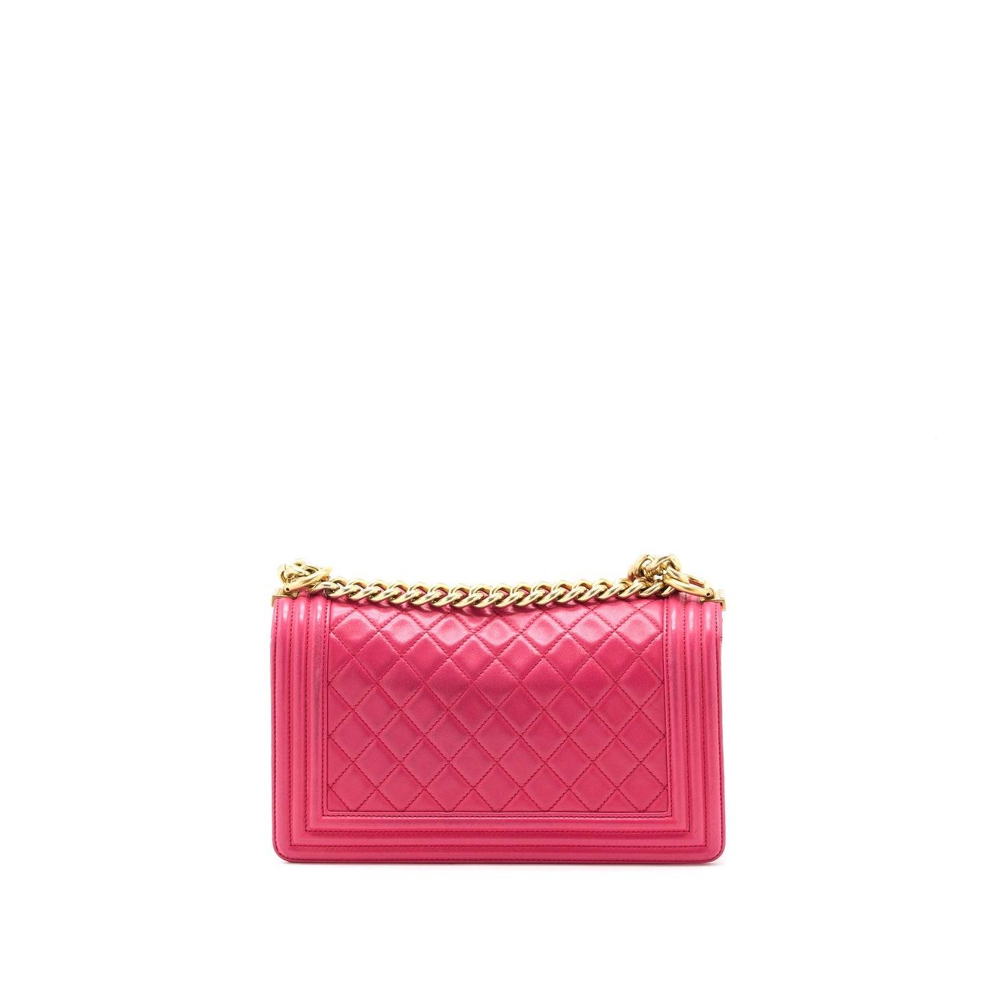 Chanel Boy Lambskin GHW Pink Handbag