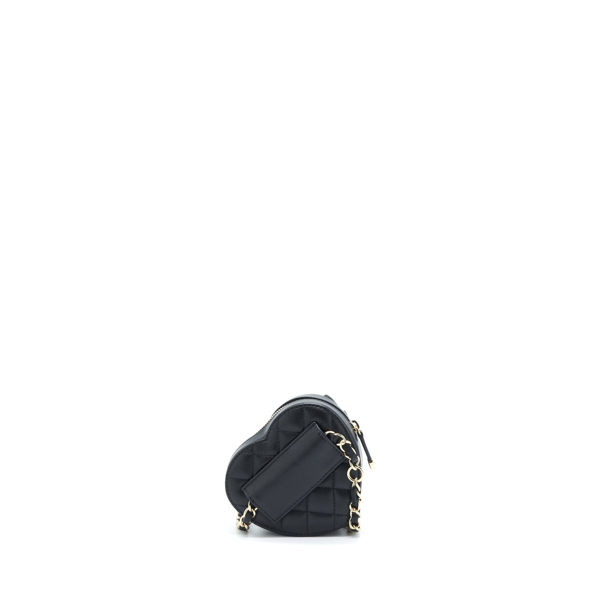 Chanel 22S Heart Belt Lambskin LGHW Black