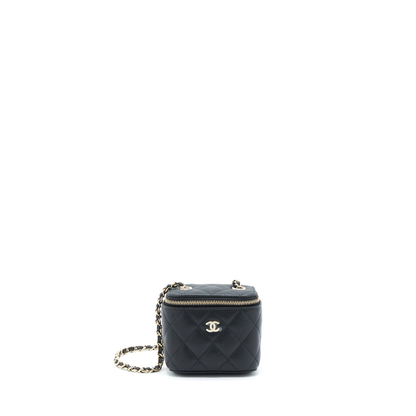 Chanel Vanity Caviar LGHW Black Mini Bag 3