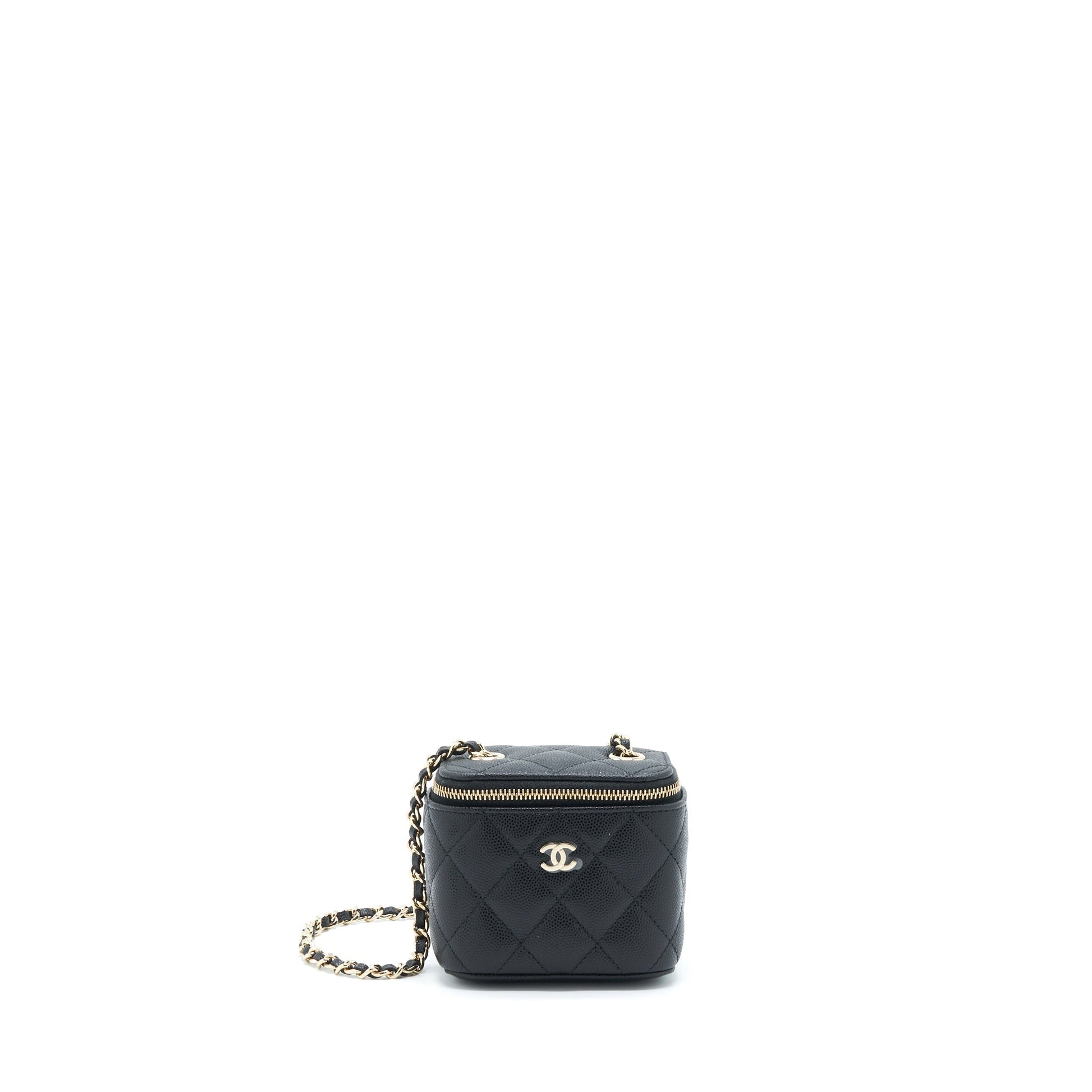 Chanel Vanity Caviar LGHW Black Mini Bag 3