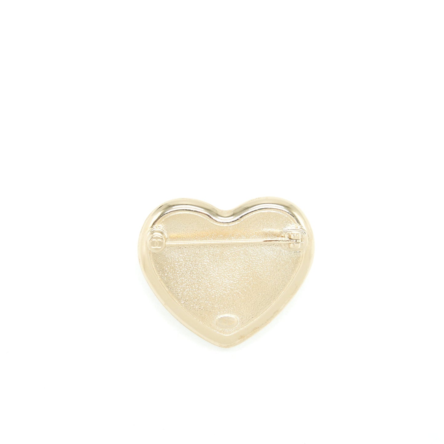 Chanel 21K Heart Brooch LGHW Ivory Handbag