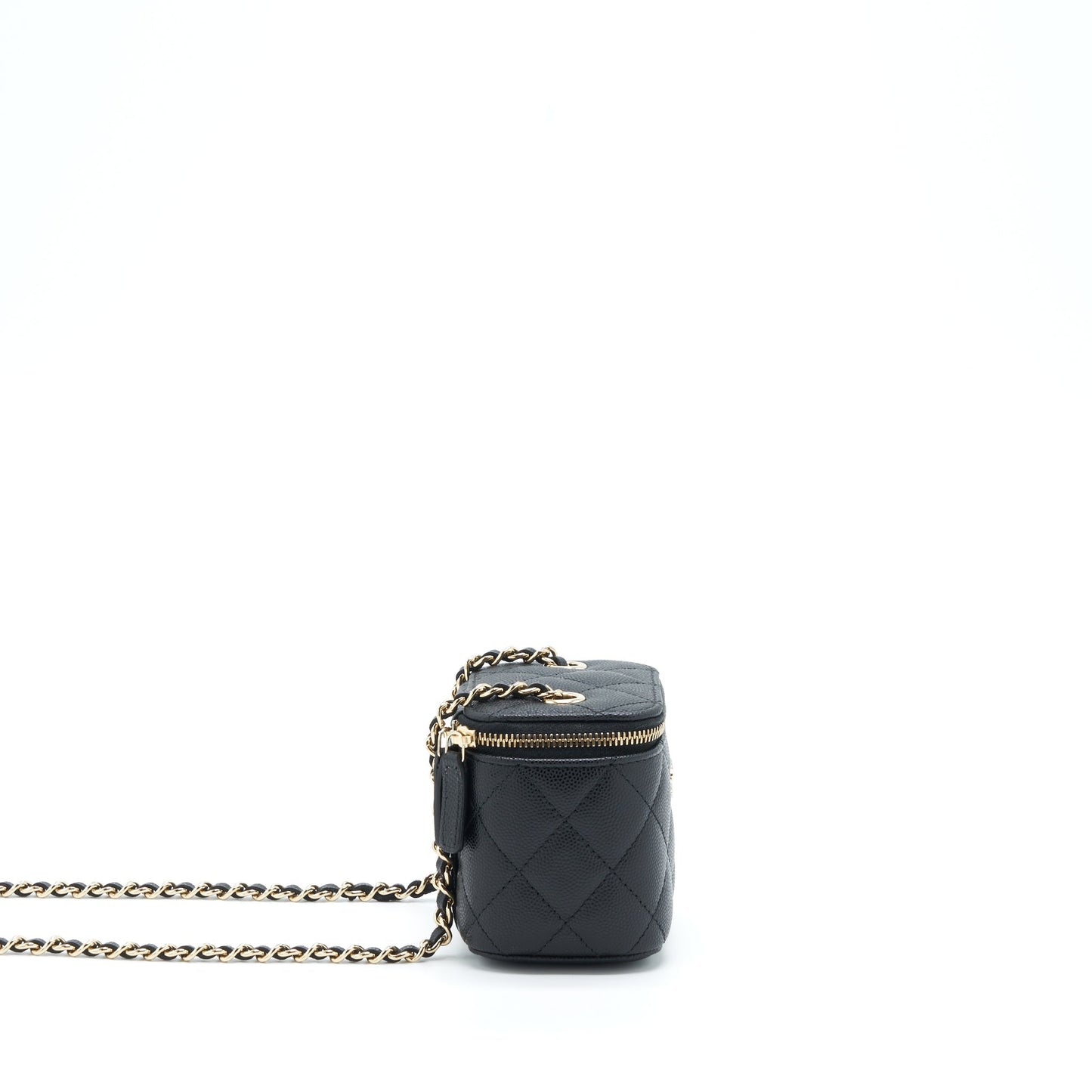 Chanel Vanity Caviar LGHW Black Mini Bag 3