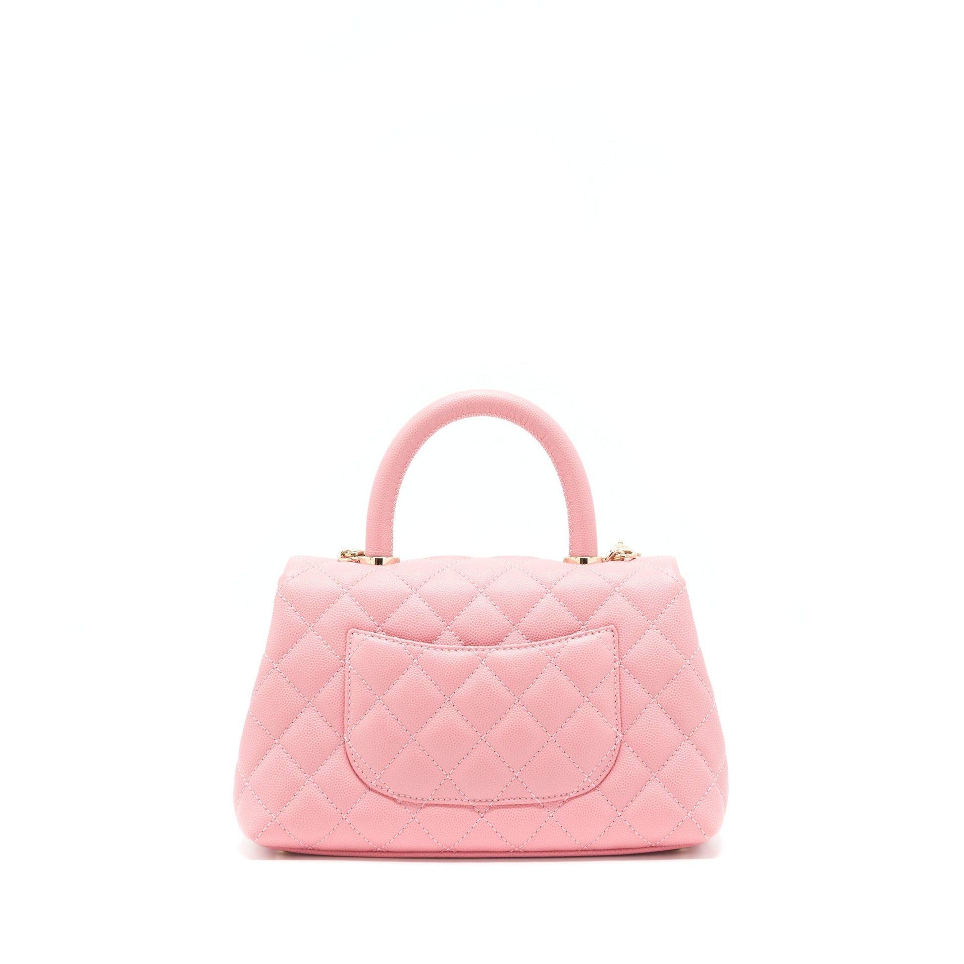 Chanel Coco Handle 24cm Caviar LGHW Pink Small Handbag