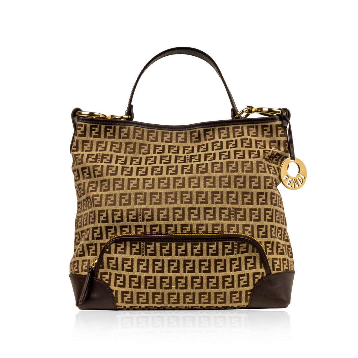 Fendi Tote Monogram Shoulder Bag