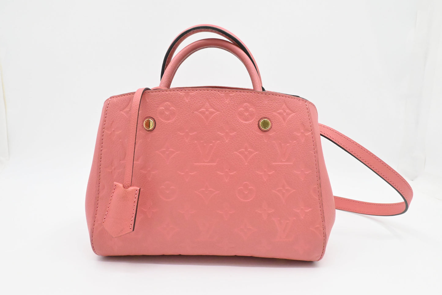 Louis Vuitton Montaigne BB Empreinte Leather Pink Handbag