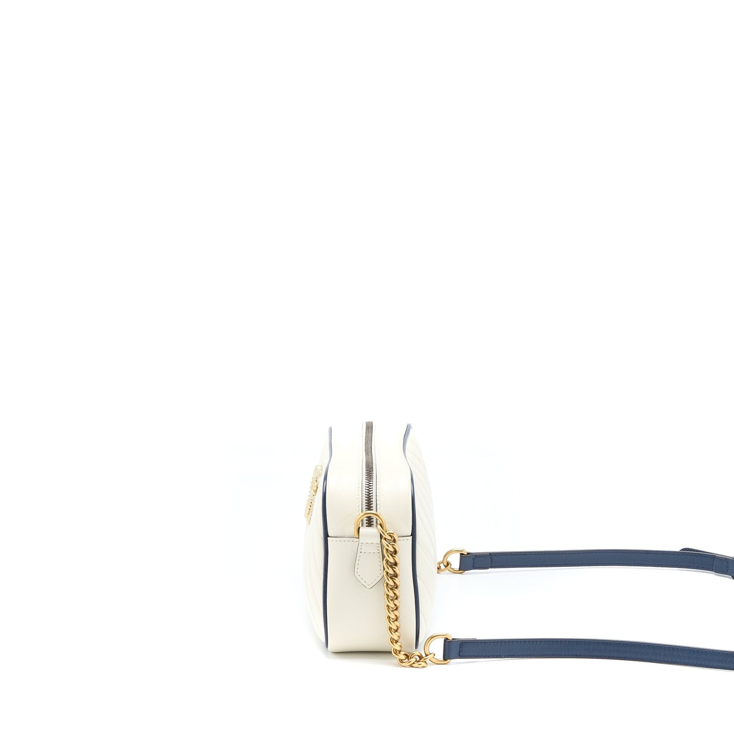 Gucci Marmont Camera Bag Calfskin White Travel Bag