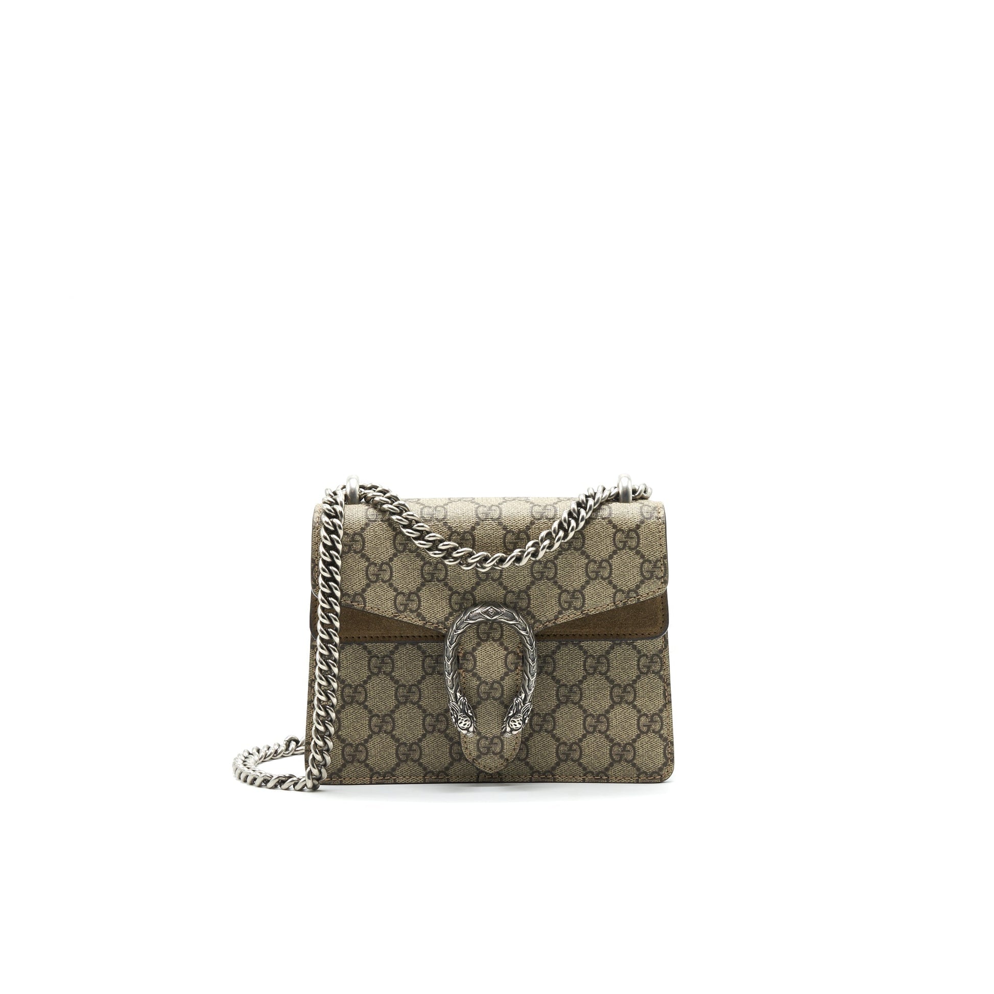 Gucci Dionysus Supreme Handbag Canvas Beige Travel Bag