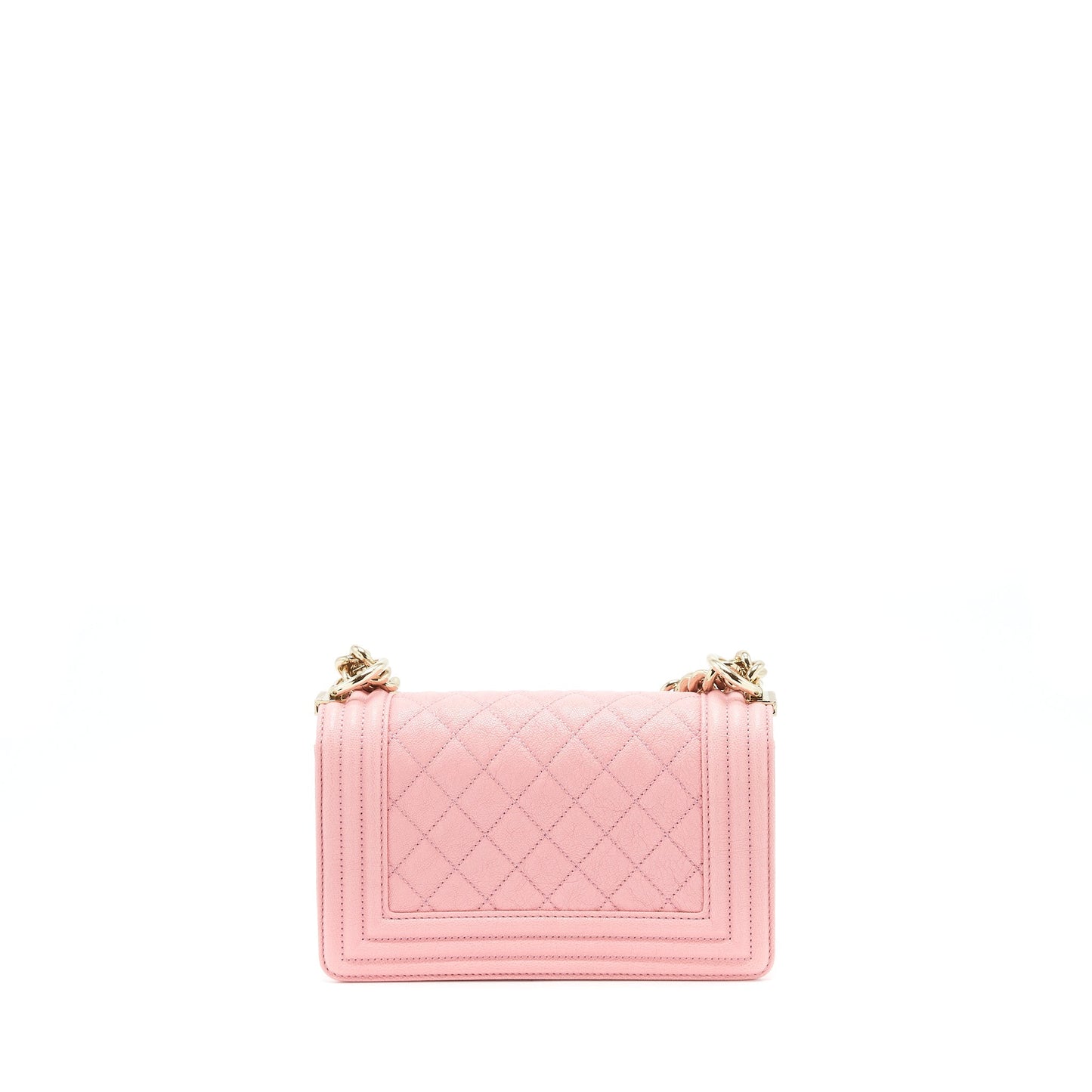 Chanel Boy Caviar Light LGHW Pink Small Handbag
