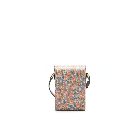 Gucci Liberty Floral Bag In Light And Blue Pink Travel Bag