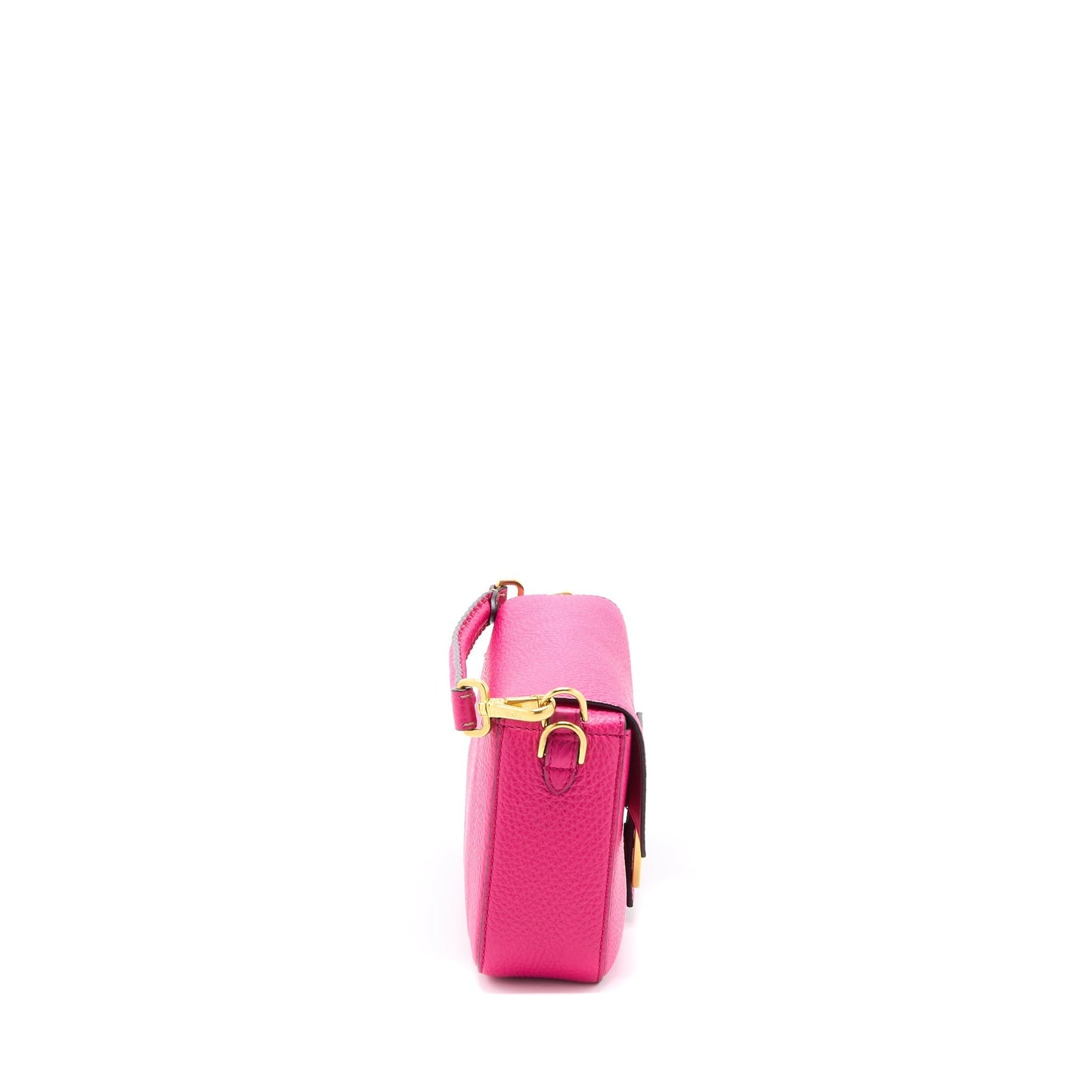 Fendi Baguette Purse Calfskin Pink Shoulder Bag