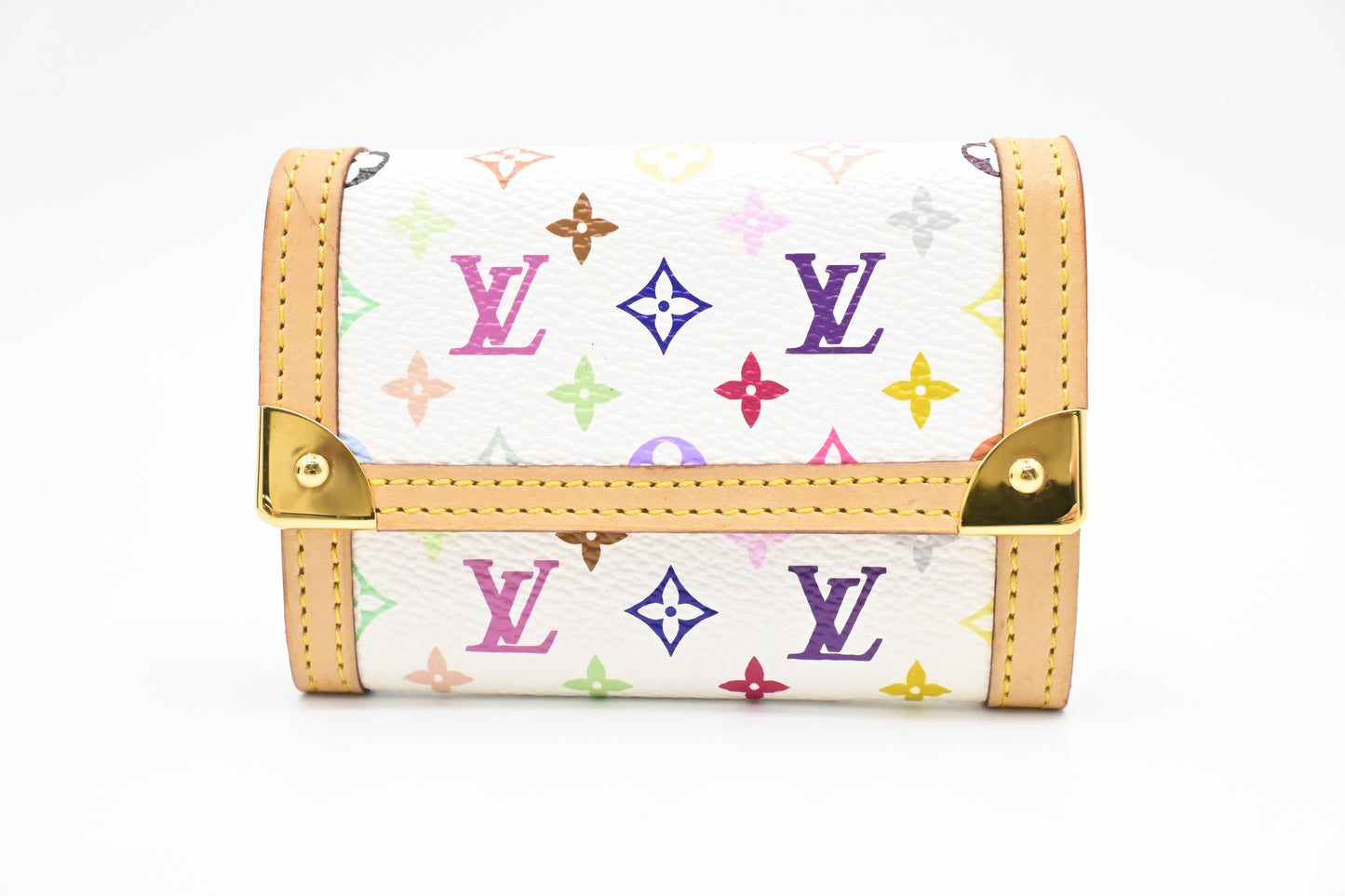 Louis Vuitton Coin Monogram Canvas White Multicolor Handbag