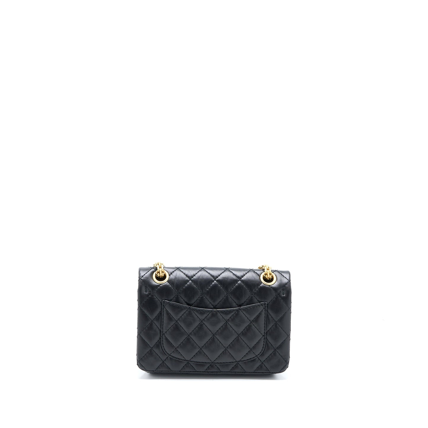Chanel 2.55 Reissue Flap Aged Calfskin Brushed Black Shoulder Bag Microchip 5
