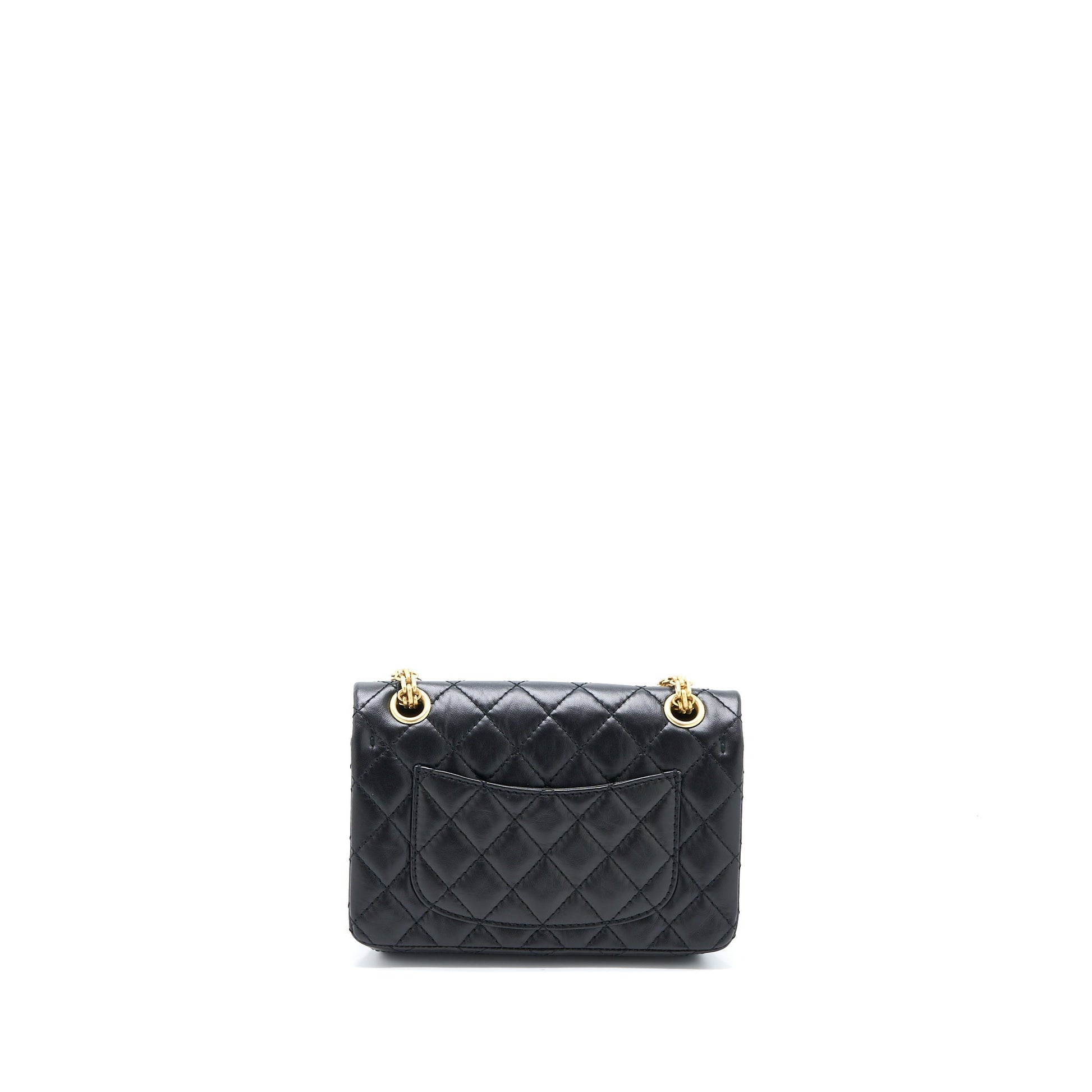 Chanel 2.55 Reissue Flap Aged Calfskin Brushed Black Shoulder Bag Microchip 5