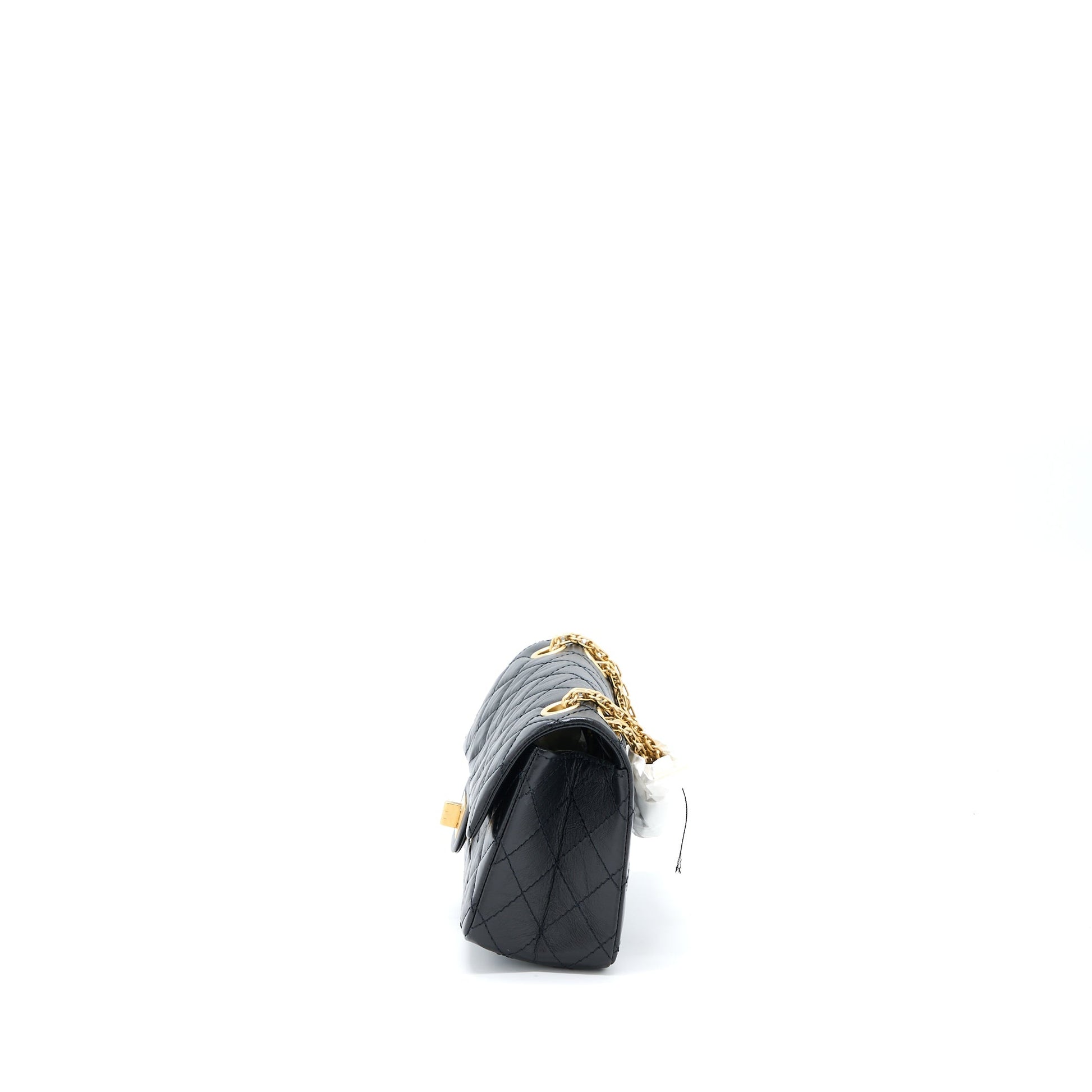 Chanel 2.55 Reissue Flap Aged Calfskin Brushed Black Shoulder Bag Microchip 5