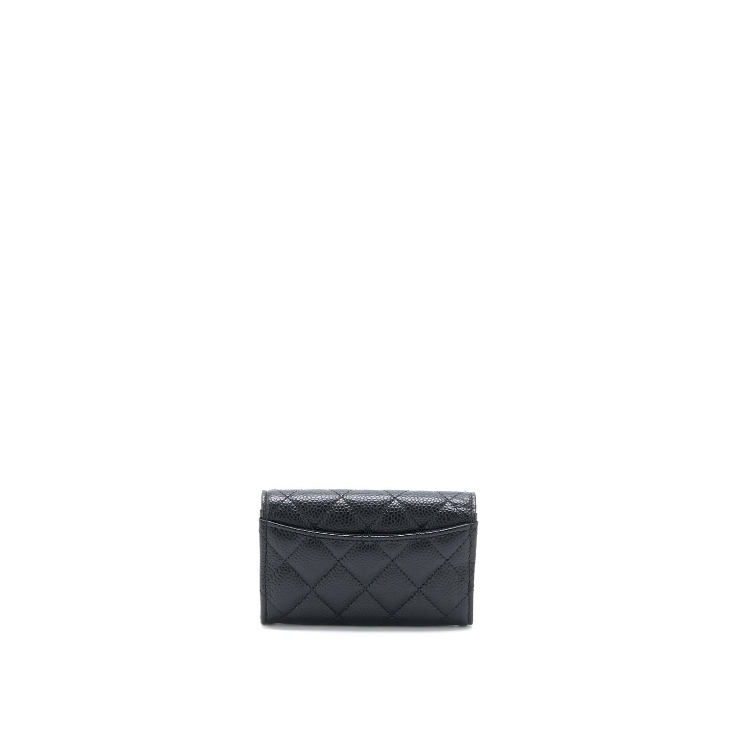 Chanel Classic Flap Cardholder Caviar GHW Black Wallet Case Ghw 1