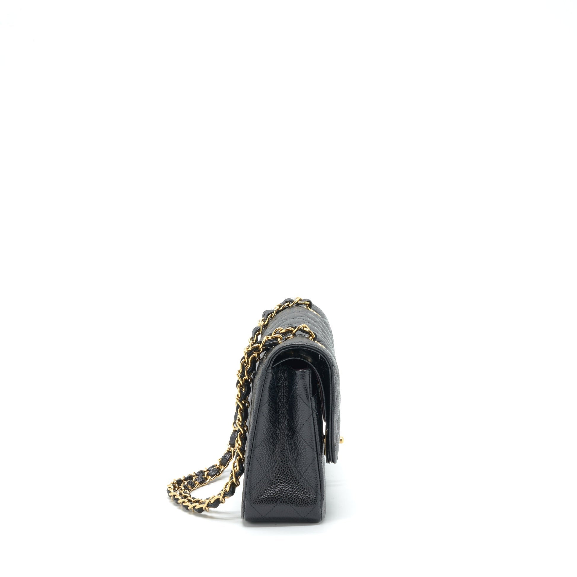 Chanel Classic Flap Caviar GHW Black Shoulder Bag Ghw 2