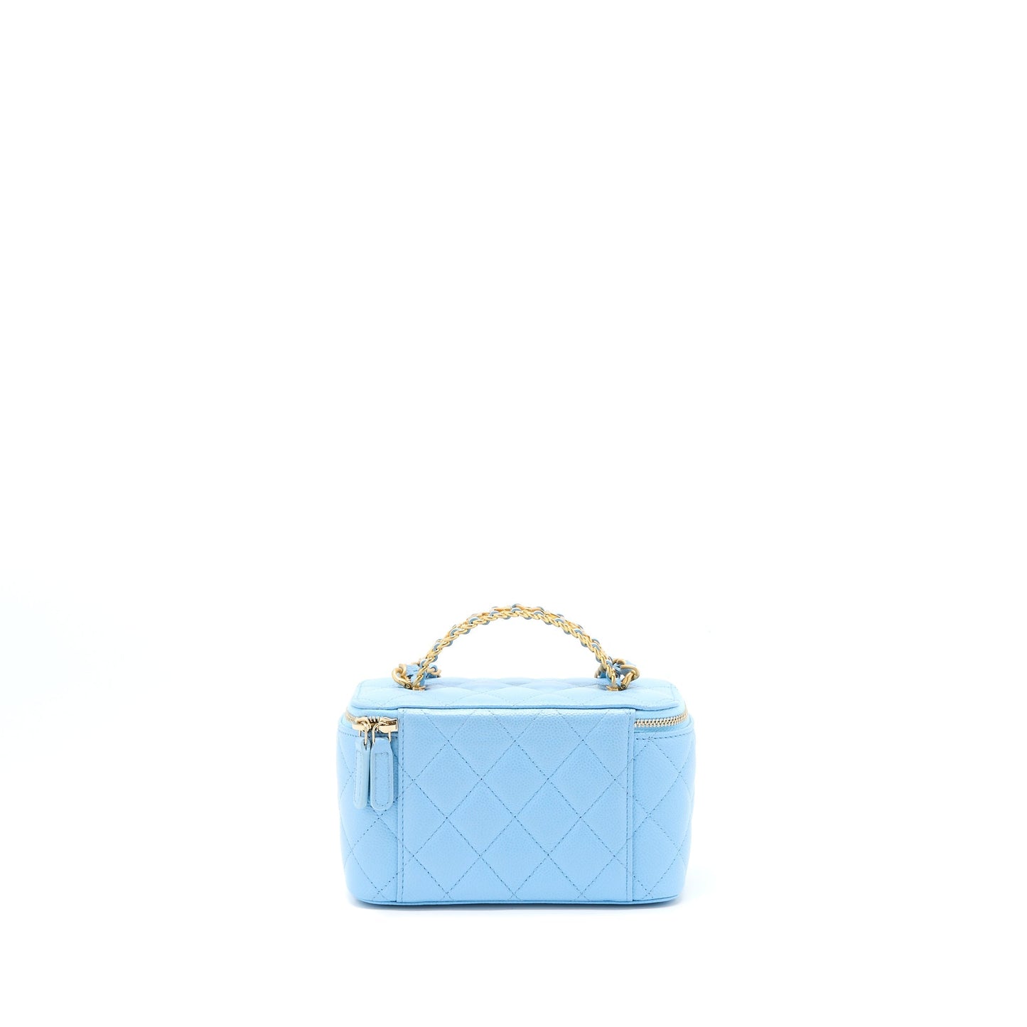 Chanel 22s Letter Top Handle Long Vanity Blue Handbag