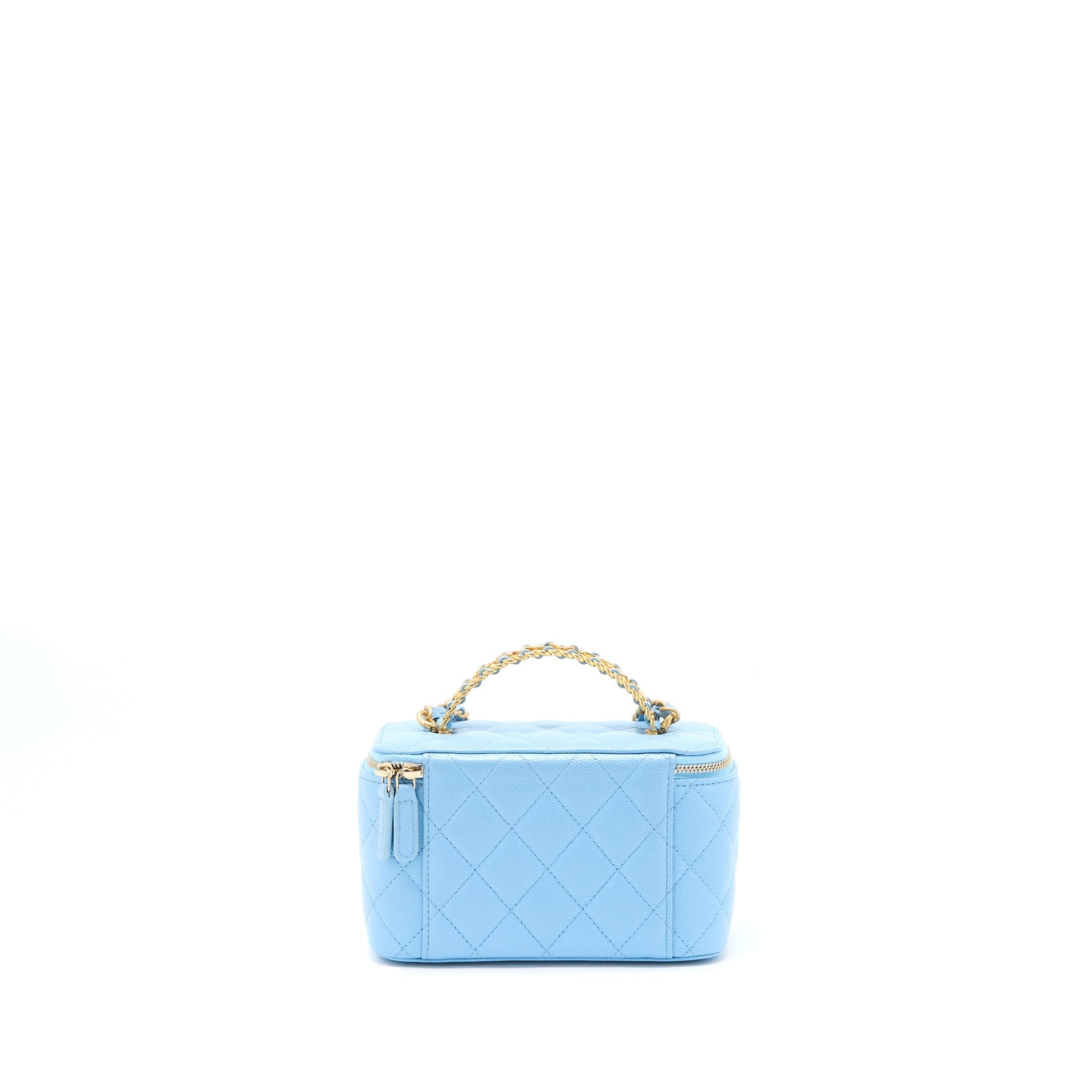 Chanel 22s Letter Top Handle Long Vanity Blue Handbag