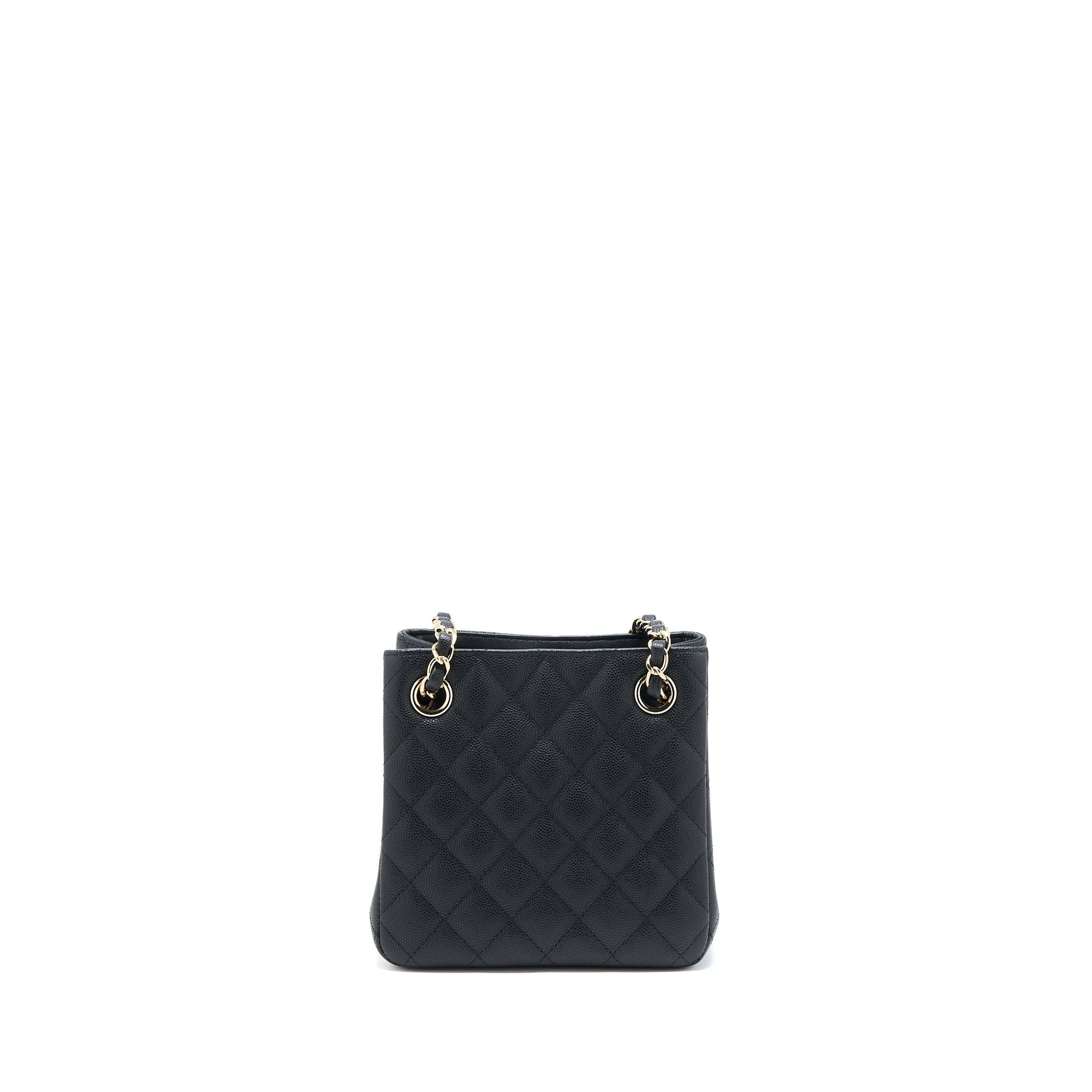 Chanel 22S Bucket Caviar LGHW Microchip Black Bucket Bag Lghw Microchip
