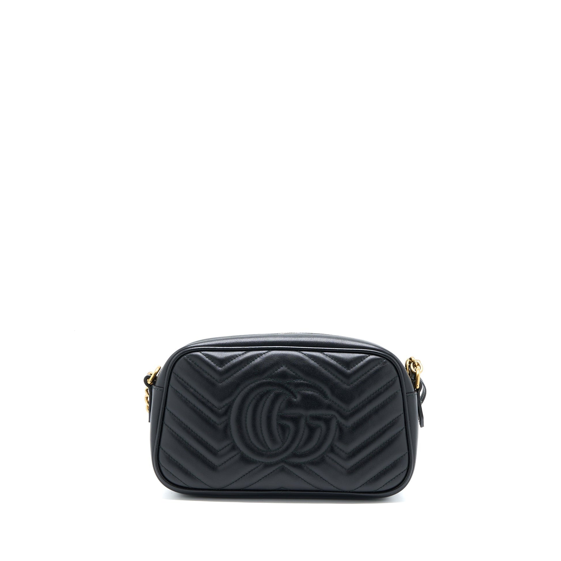 Gucci Marmont Camera Bag Brushed Black Travel Bag