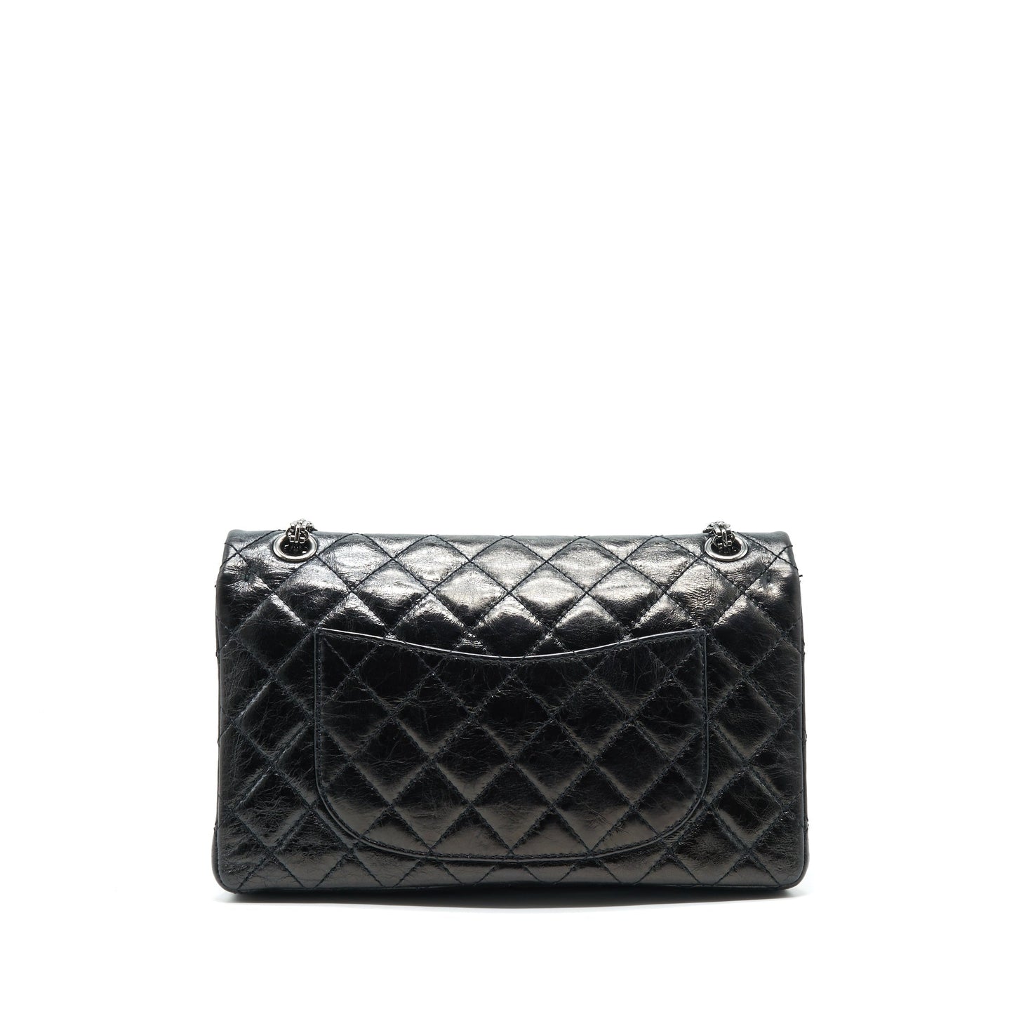 Chanel 2.55 226 reissue double Flap Calfskin Black Shoulder Bag