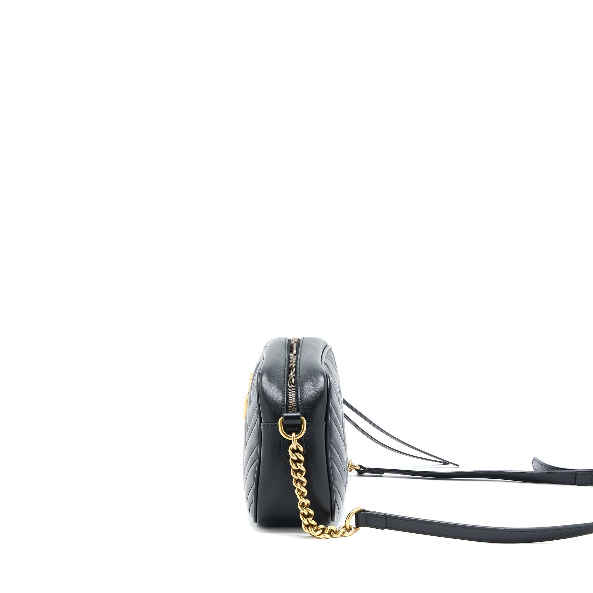 Gucci Marmont Camera Bag Brushed Black Travel Bag