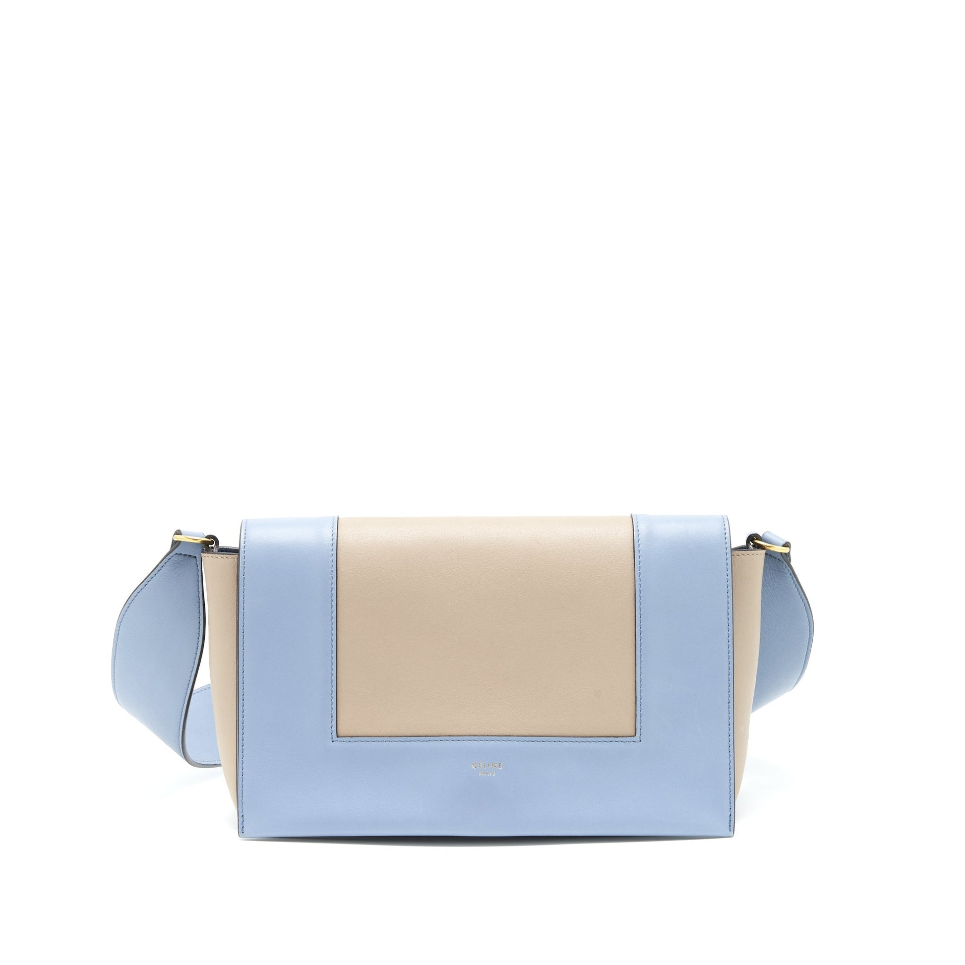 Celine Frame Purse Grey Handbag Blue Travel Bag