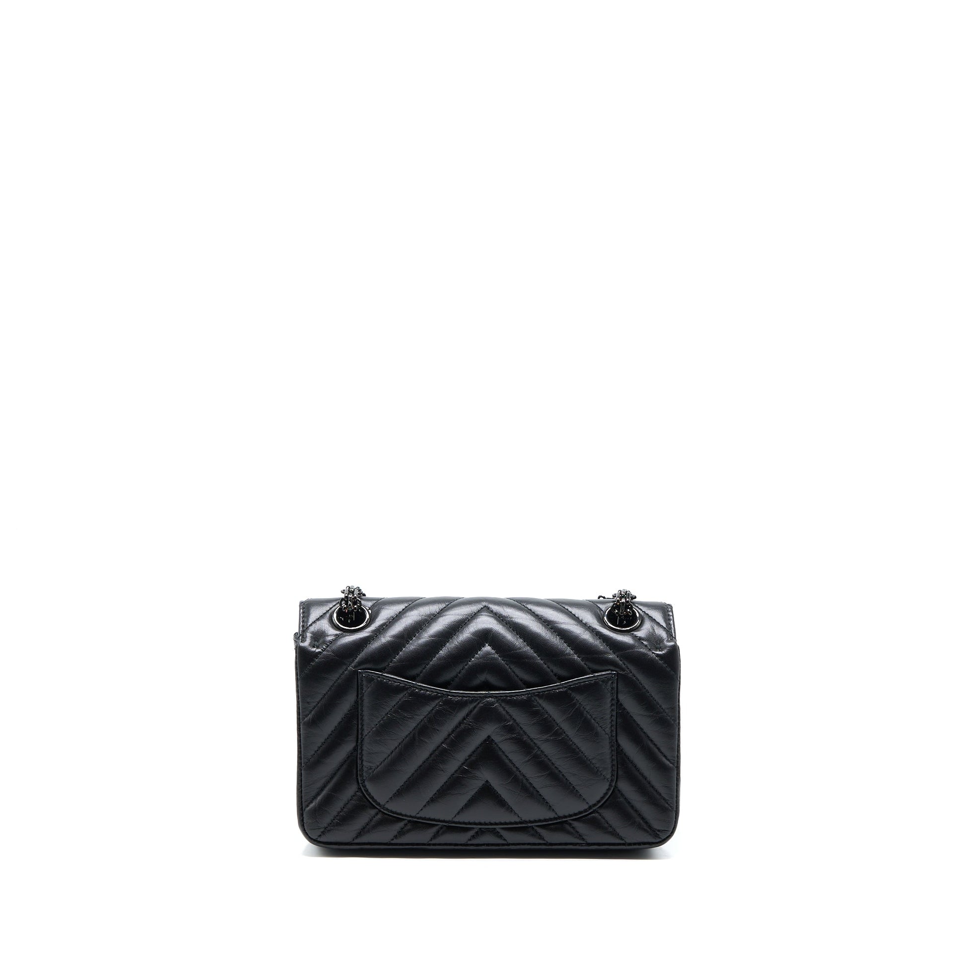 Chanel 2.55 Reissue Chevron Calfskin So Black Mini Bag