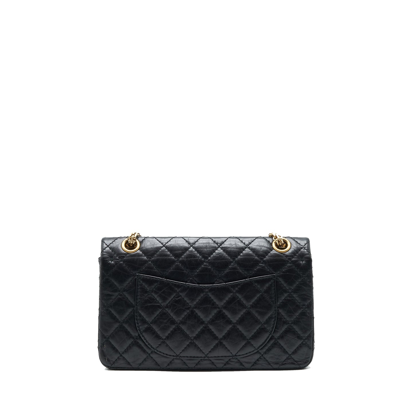 Chanel 2.55 225 reissue double flap aged Black Small Shoulder Bag
