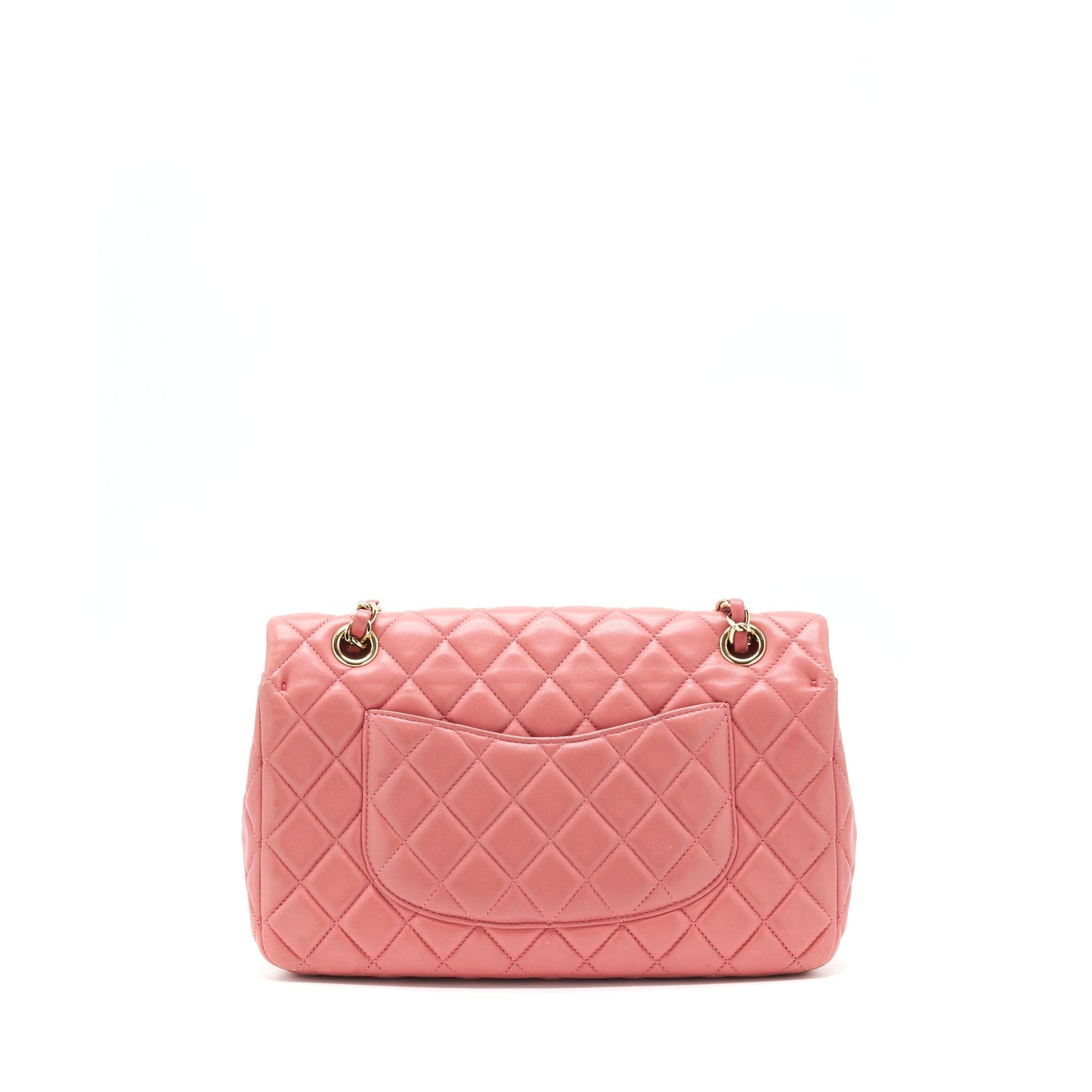 Chanel Limited charm Flap Lambskin LGHW Pink Key Chain
