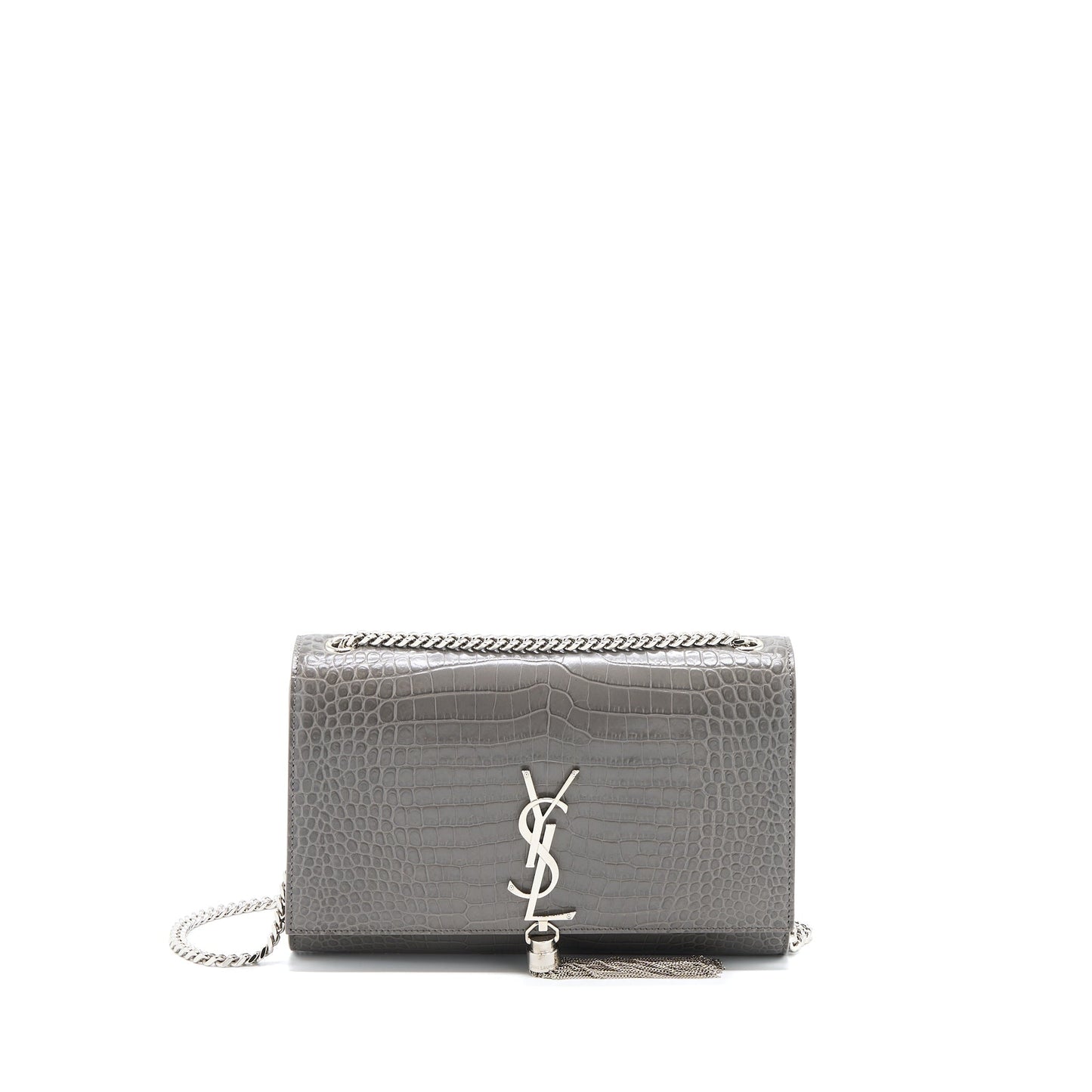 YSL Saint Laurent Saint Laurent Kate Purse Crocodile Embossed Calfskin Travel Bag