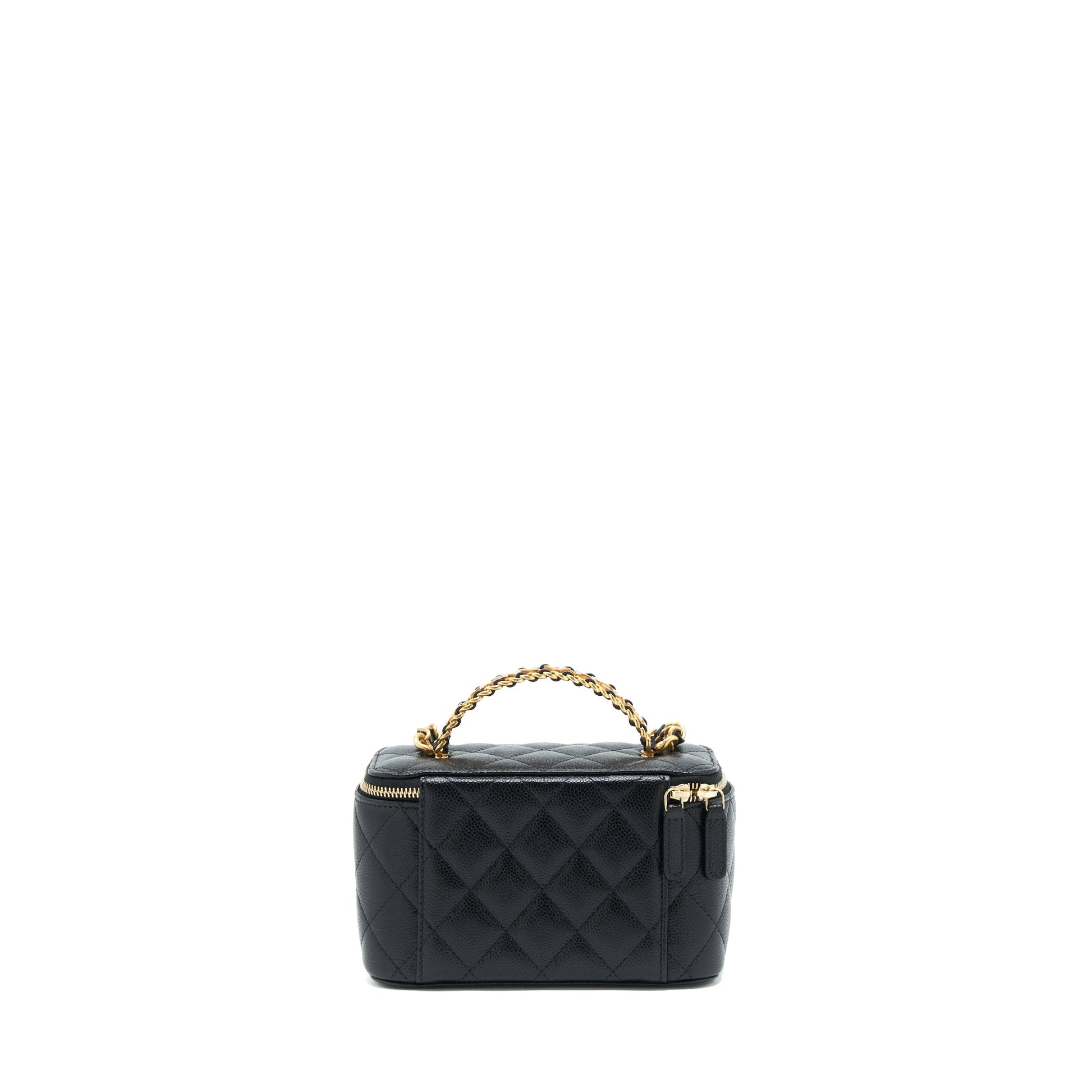 Chanel 22S Letter Top Handle Long Vanity Black Handbag 3