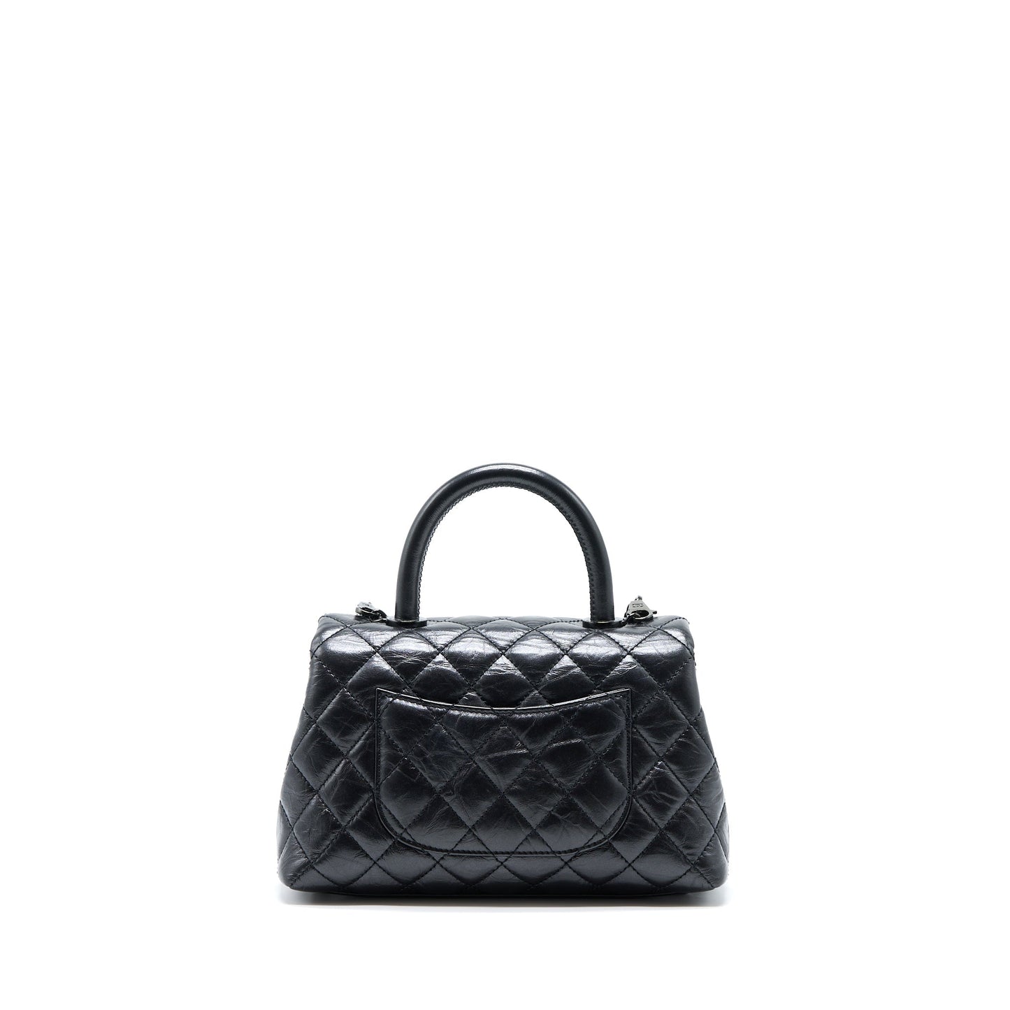 Chanel Coco Handle Aged Calfskin So Hardware Black Small Handbag Hardware 1