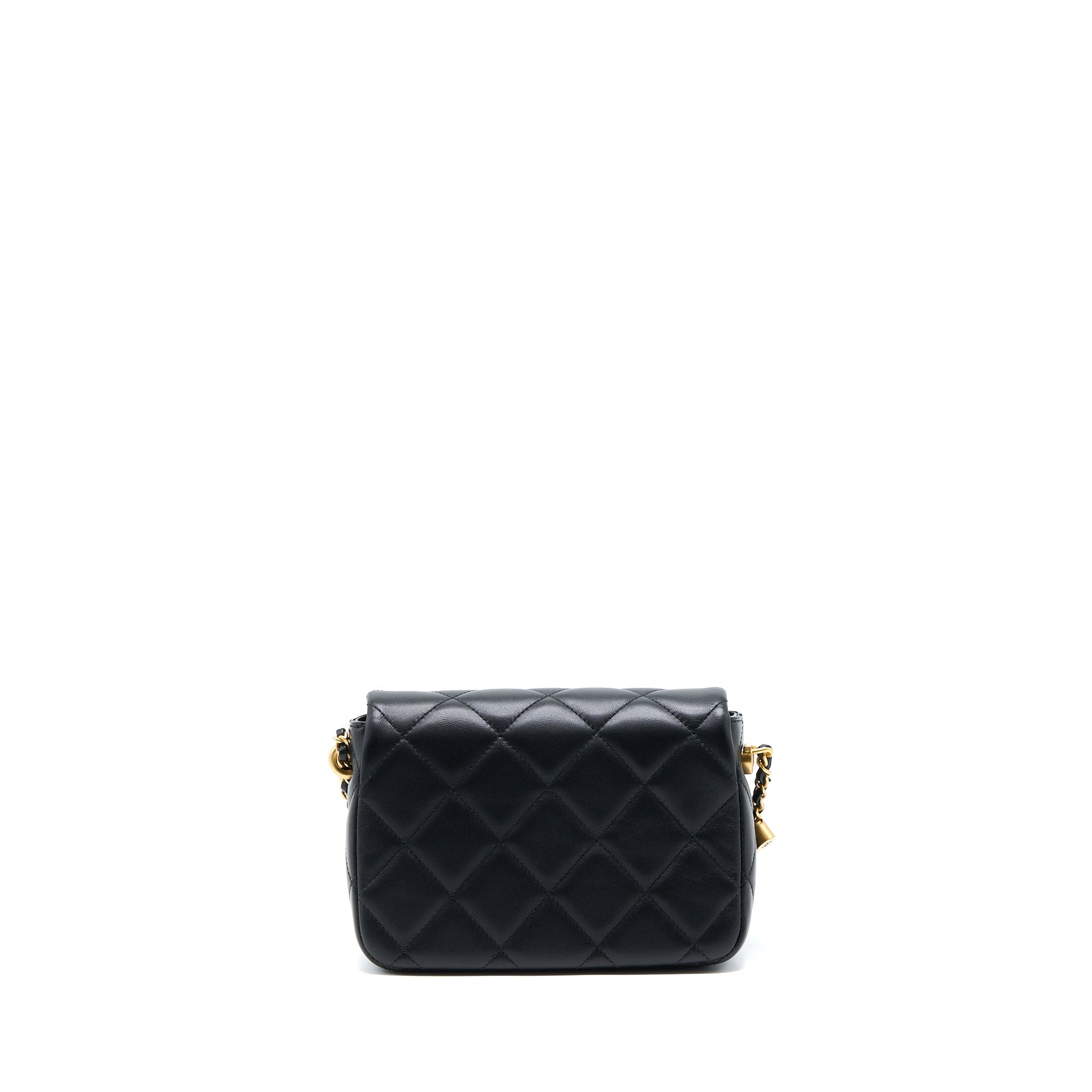 Chanel My Perfect Flap GHW Microchip Black Shoulder Bag