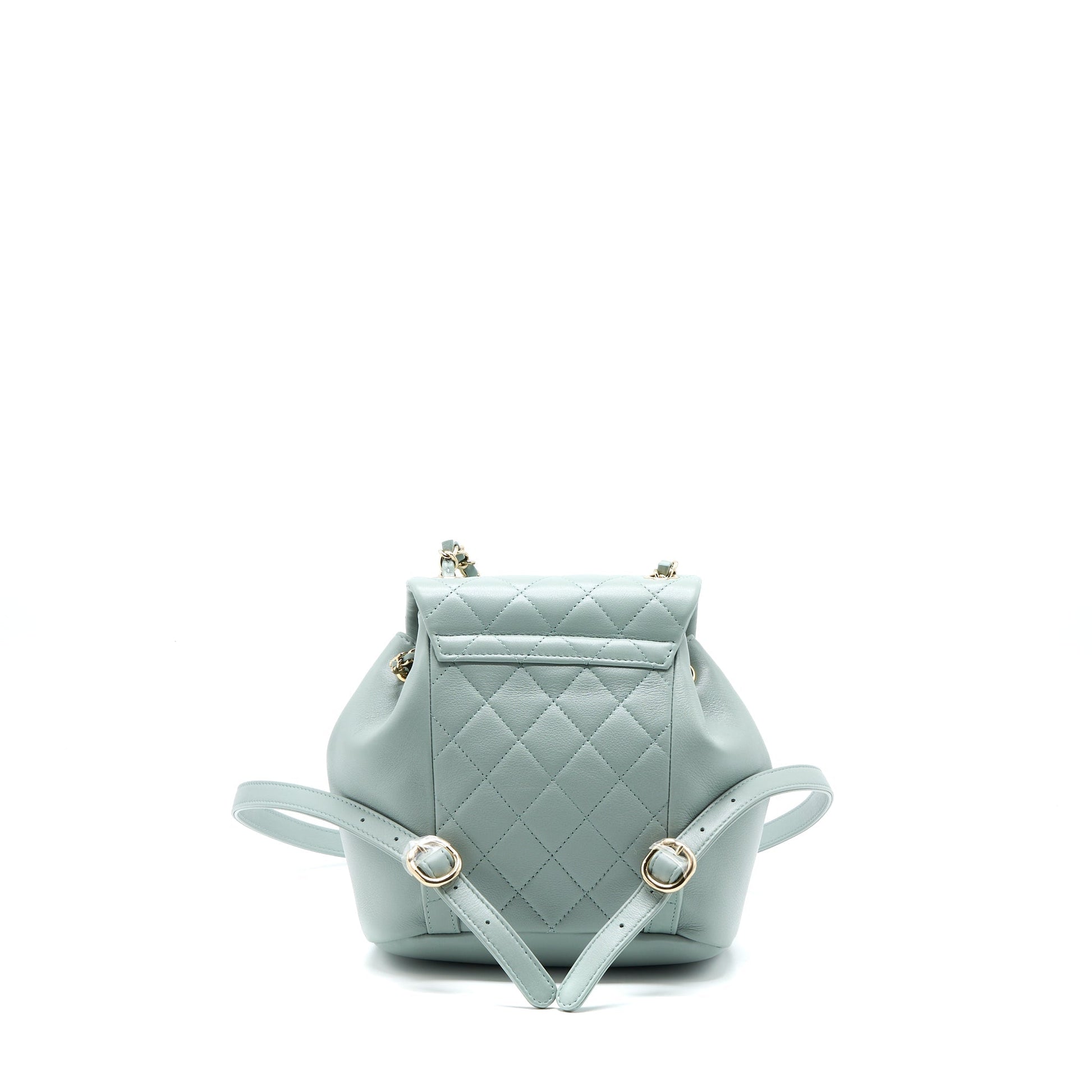 Chanel 23C Duma Backpack Calfskin Light LGHW Grey