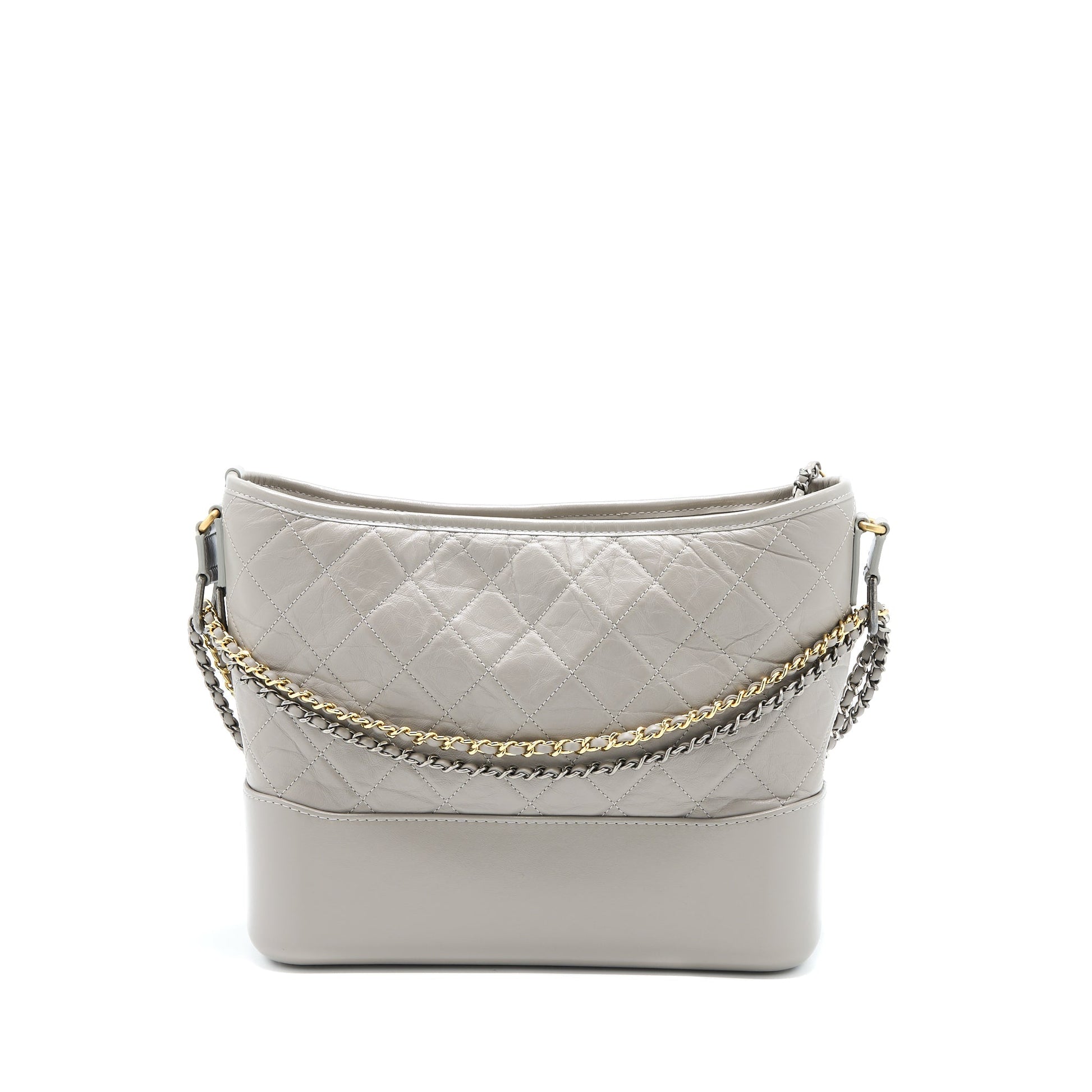Chanel Gabrielle Hobo Aged Calfskin Light Multicoloured Grey Shoulder Bag