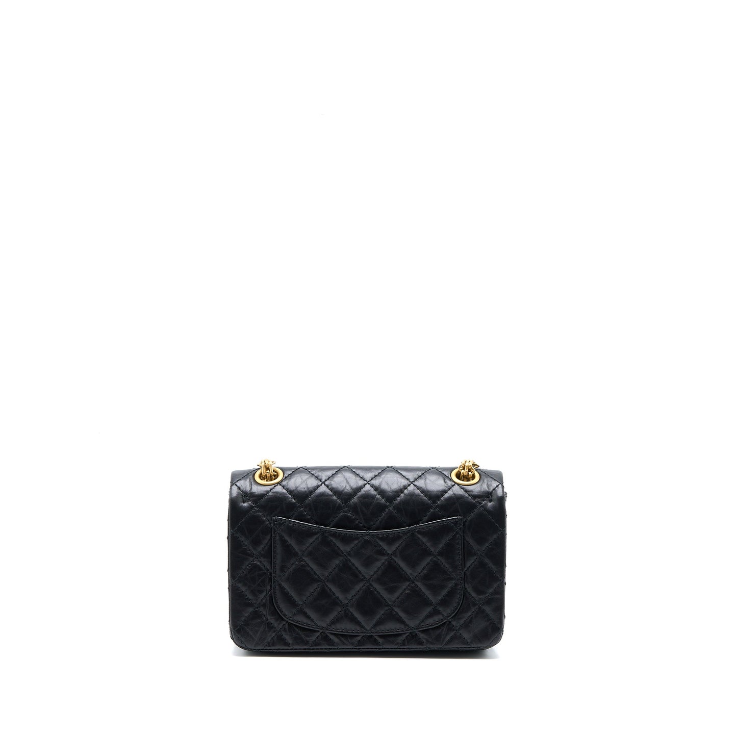 Chanel Reissue 2.55 Flap Aged Calfskin Brushed Black Shoulder Bag